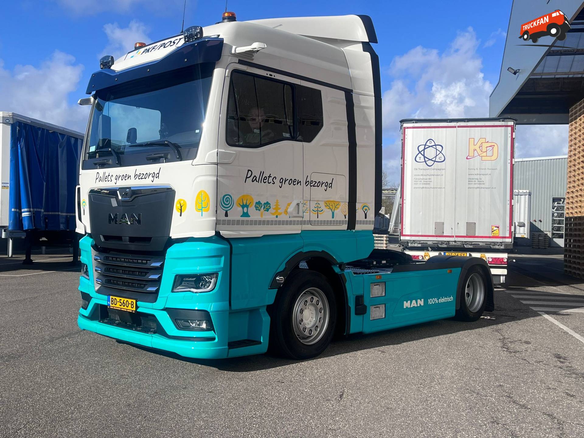 Elektrische MAN eTGX truck van Koning & Drenth Transport