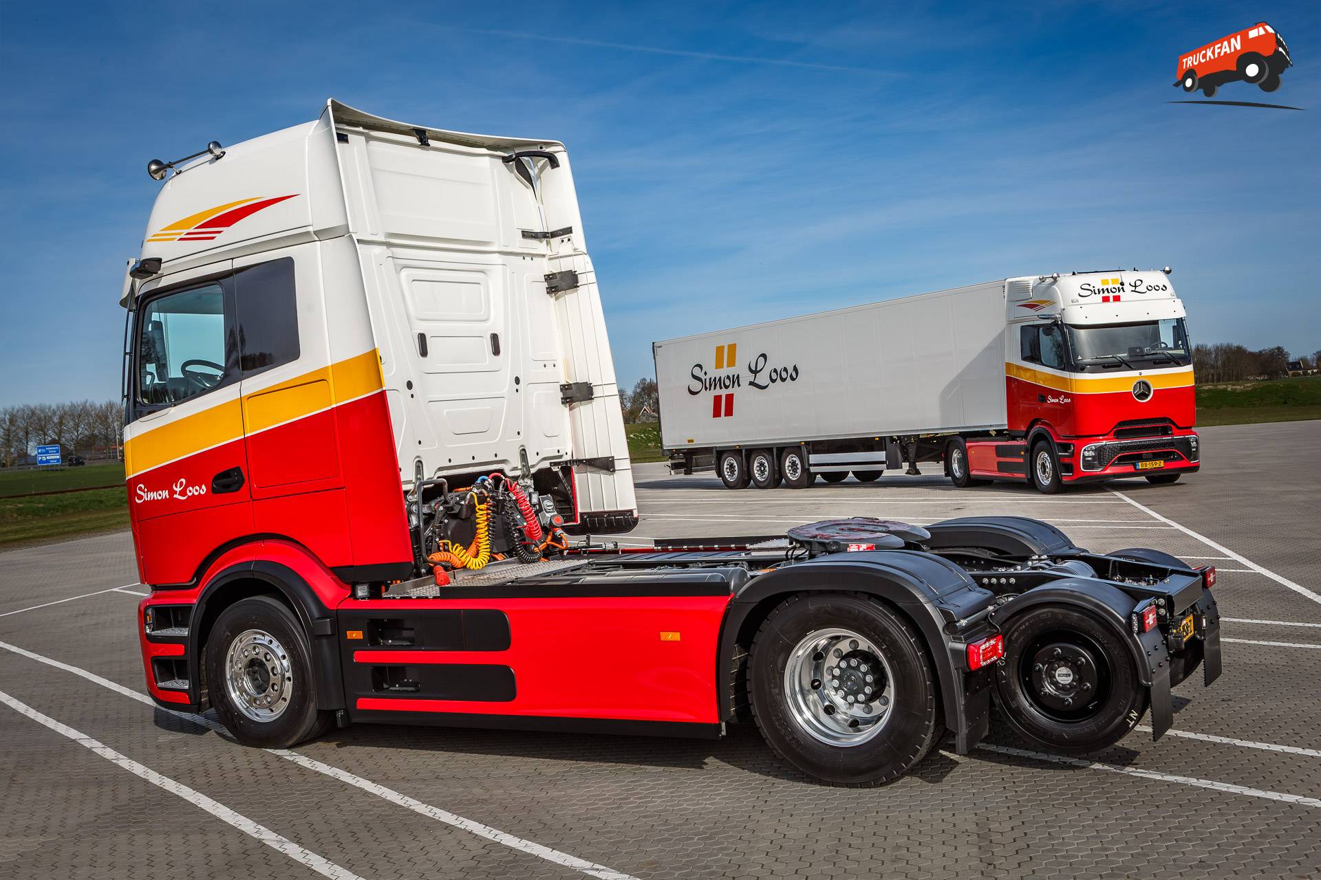 Mercedes-Benz eActros 600 elektrische vrachtwagen met Estepe naloopas