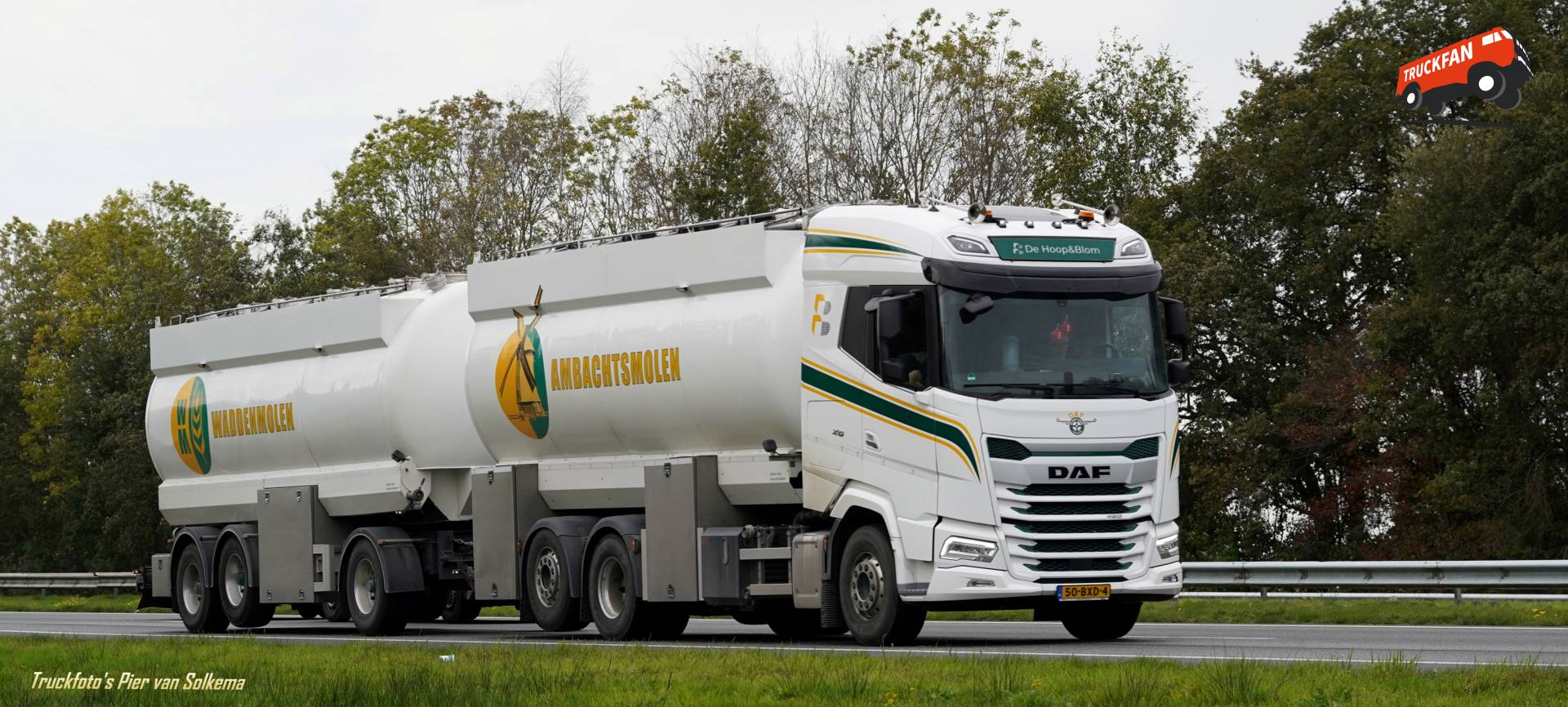 DAF XG truck op A7 bij Drachten