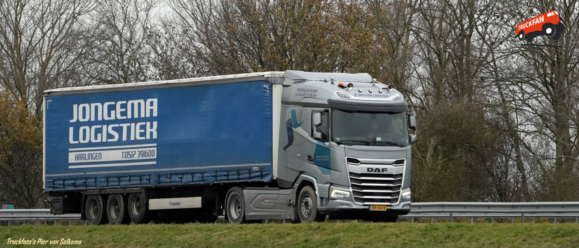 DAF XG vrachtwagen bij A7 Sneek
