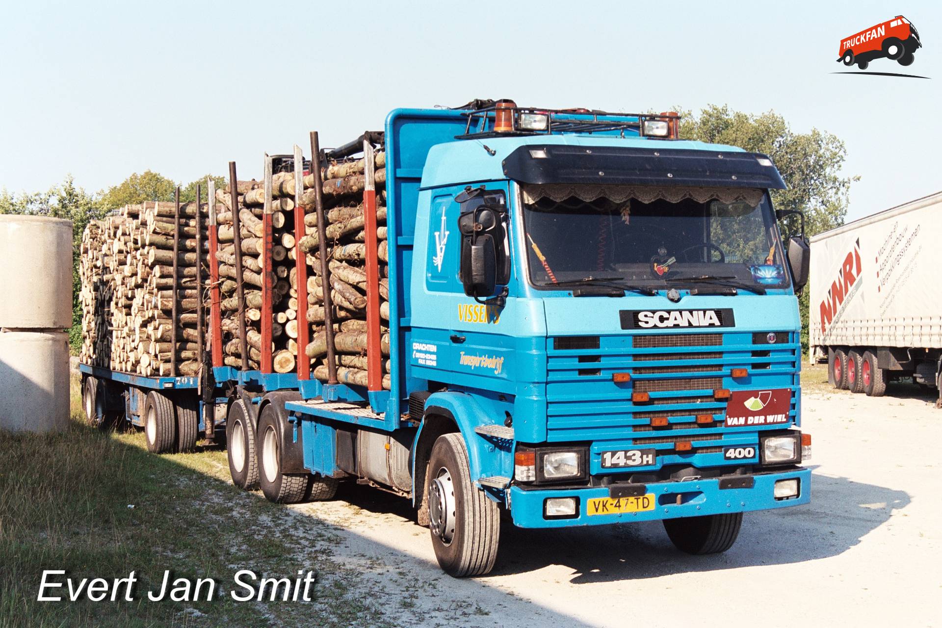 Scania R143H-400 6x4 truck in Franeker
