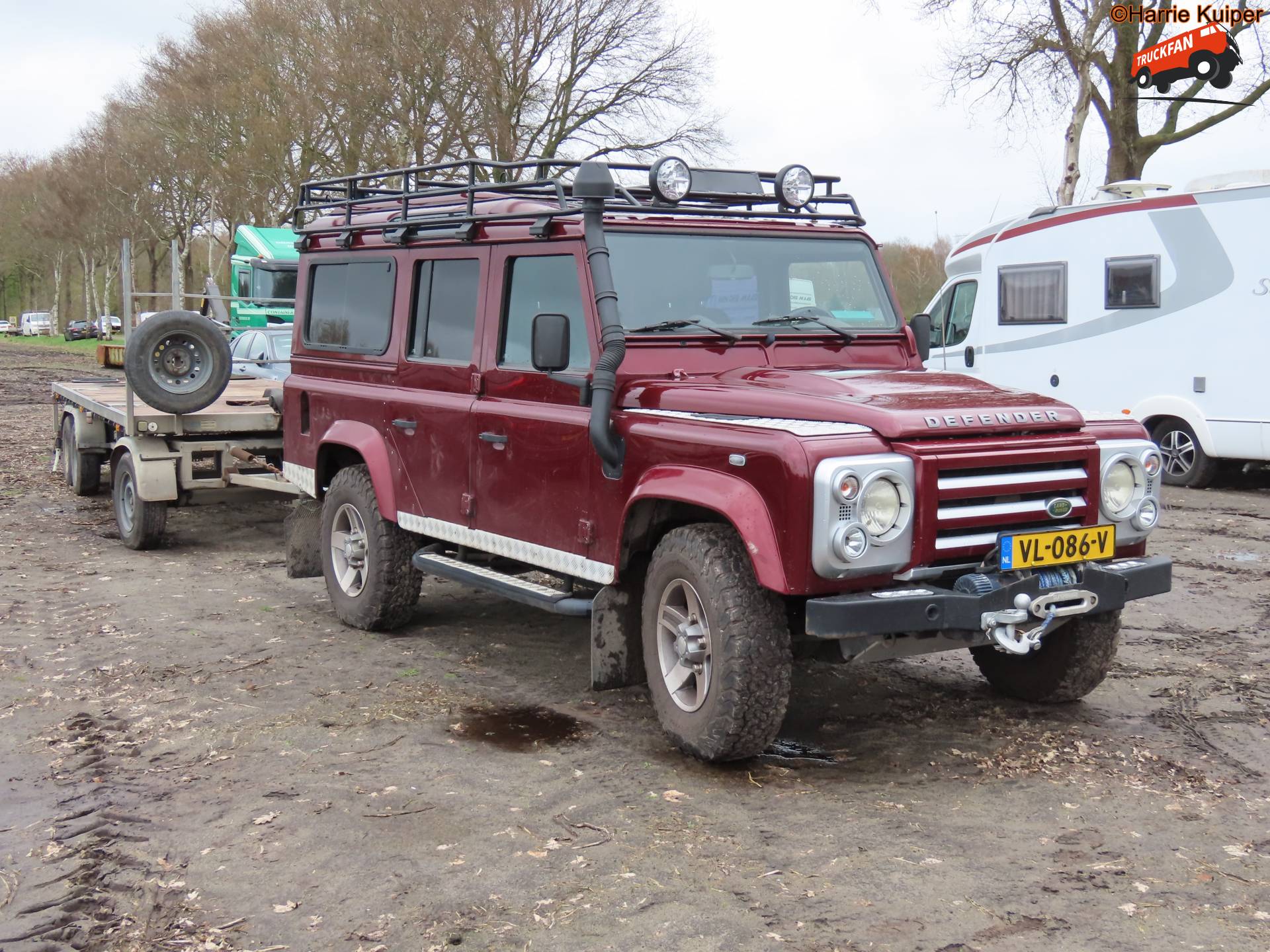 Land Rover Defender bij OTMV ploegwedstrijd