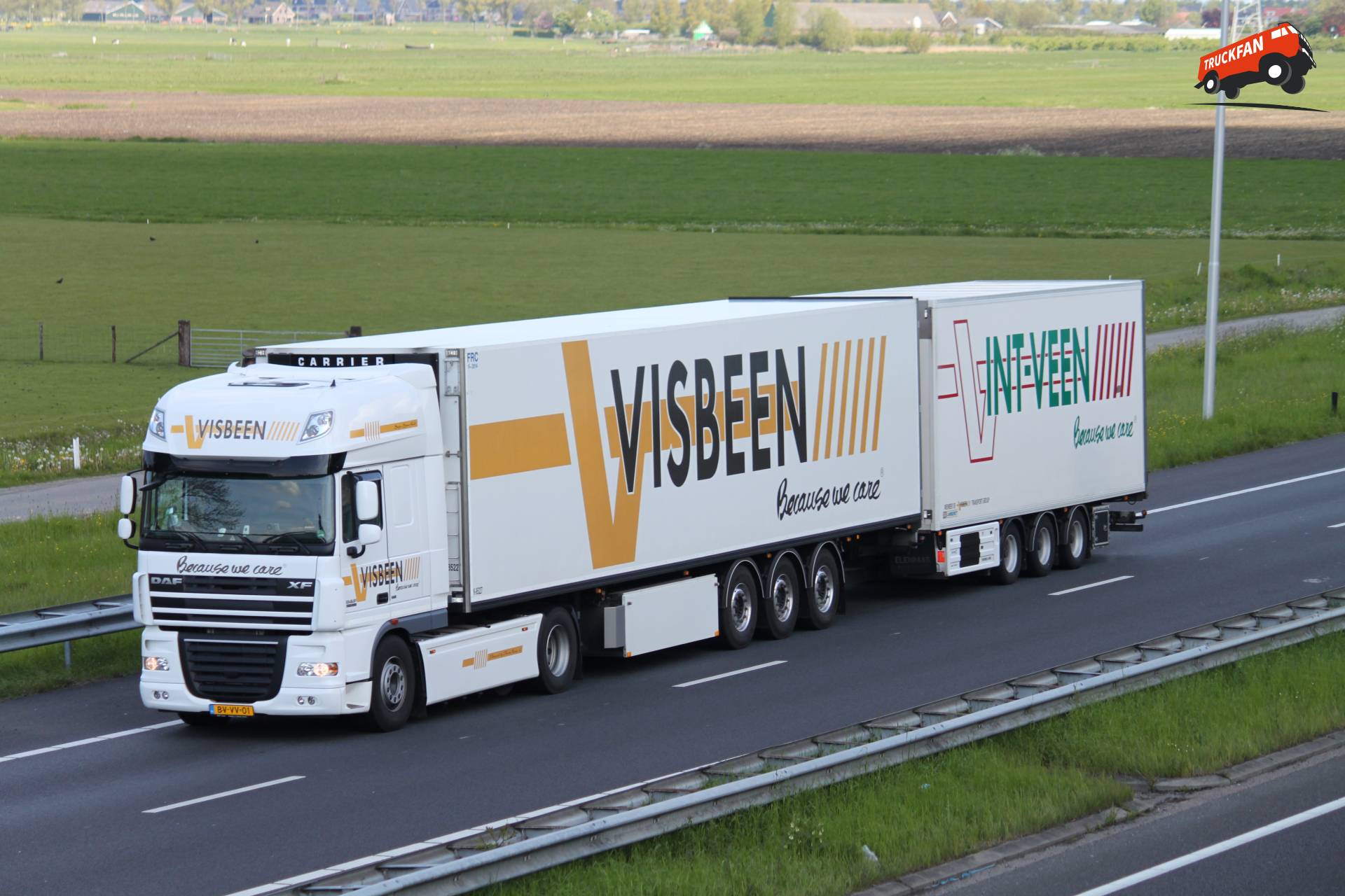 DAF XF105 vrachtwagen van Transportbedrijf Visbeen