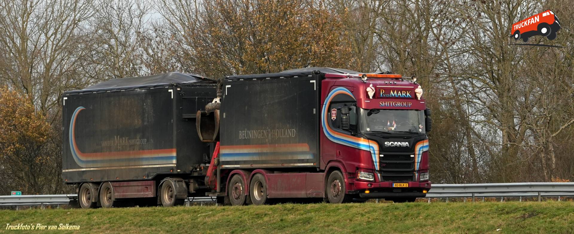 Scania R520 XT vrachtwagen van Bedrijf van der Mark