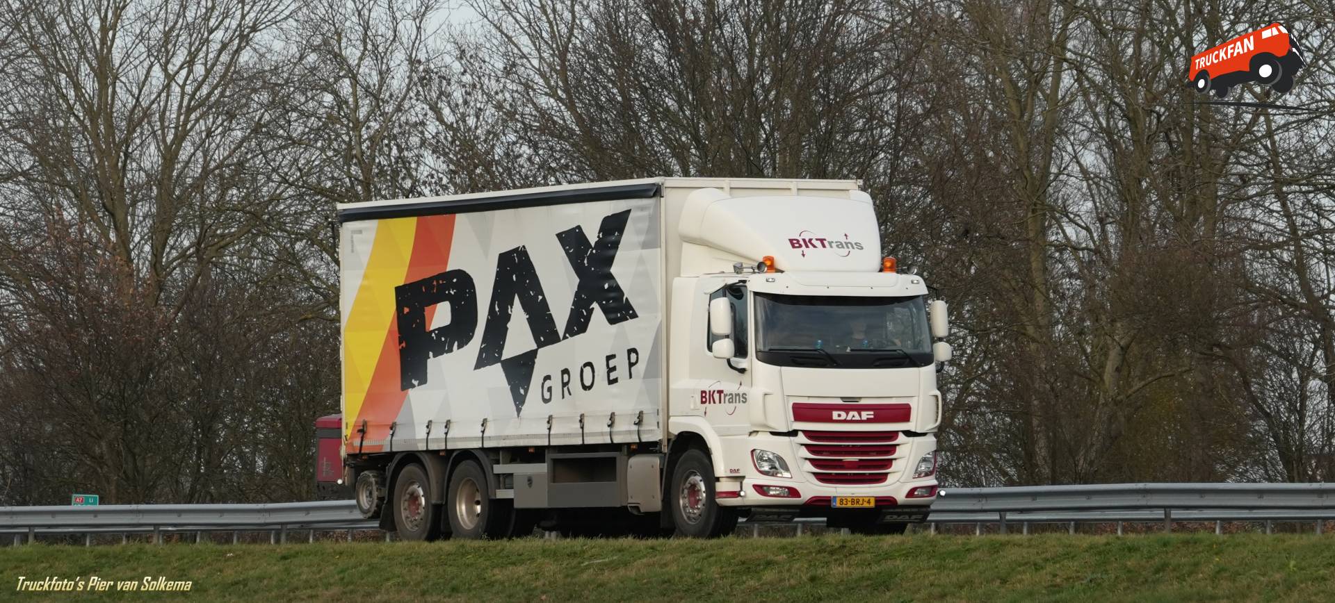 DAF CF truck on A7 Sneek