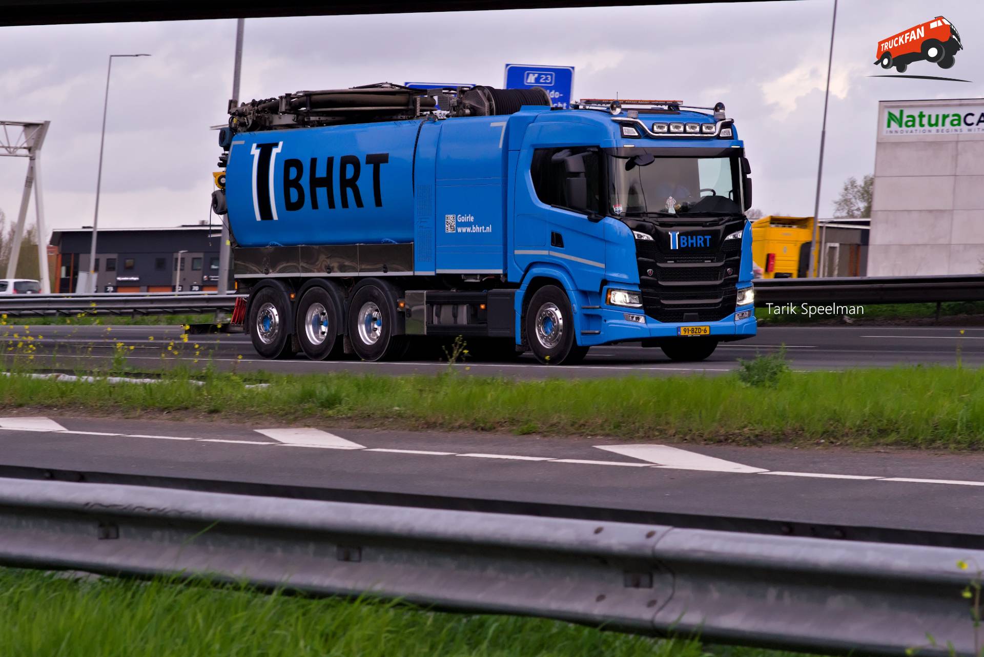 Scania G500 XT truck on A16 highway