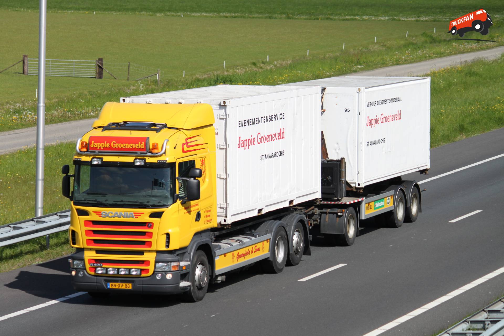 Scania R420 truck owned by Jappie Groeneveld