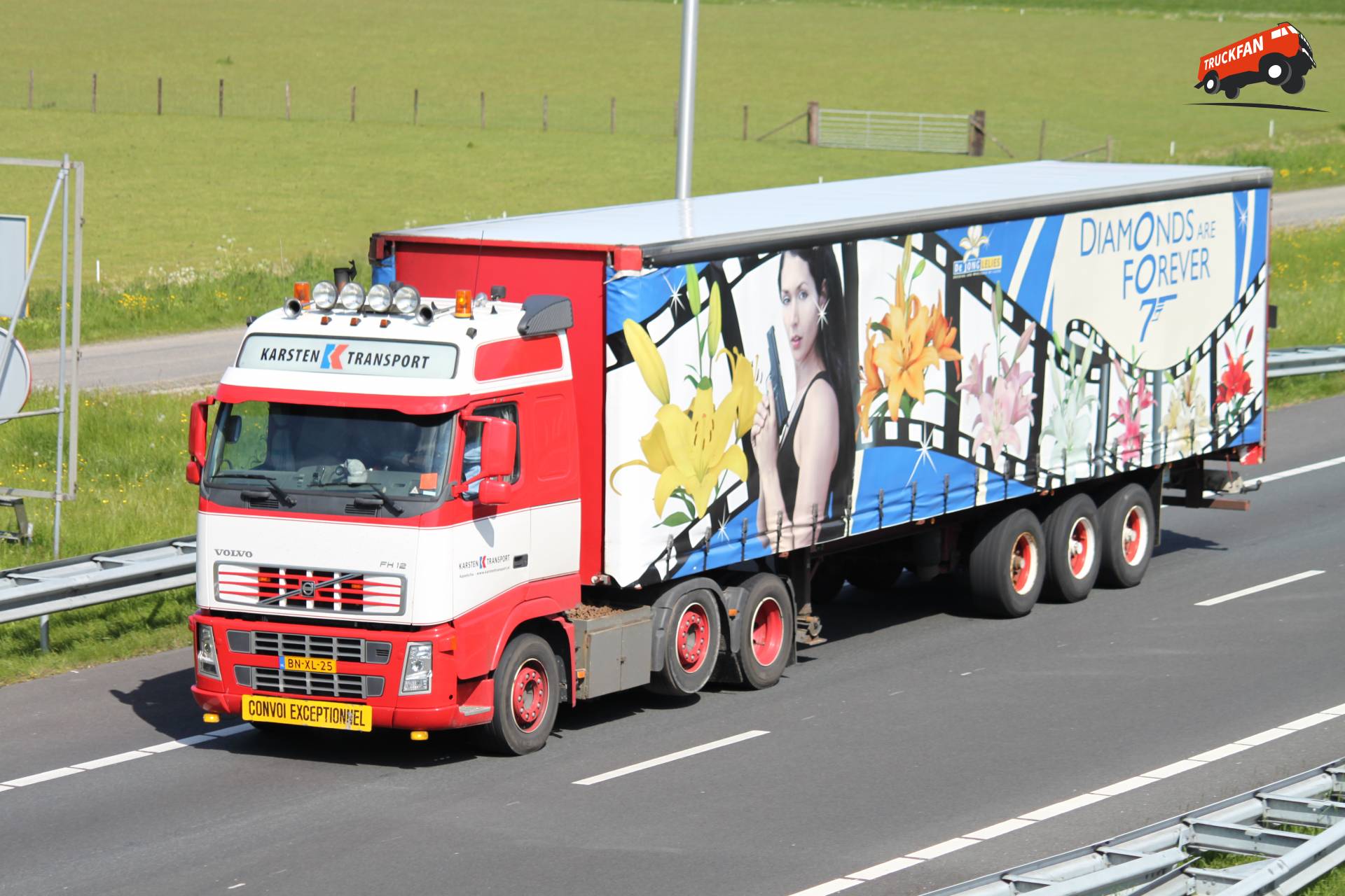 Volvo FH12 truck of Karsten company