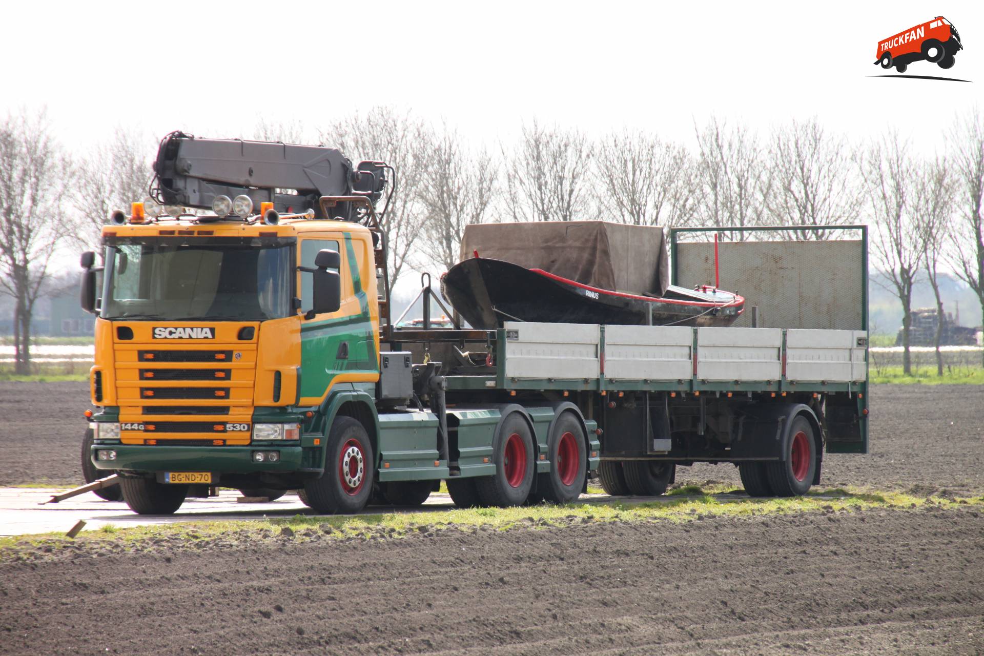 Scania 144 vrachtwagen van David Commandeur