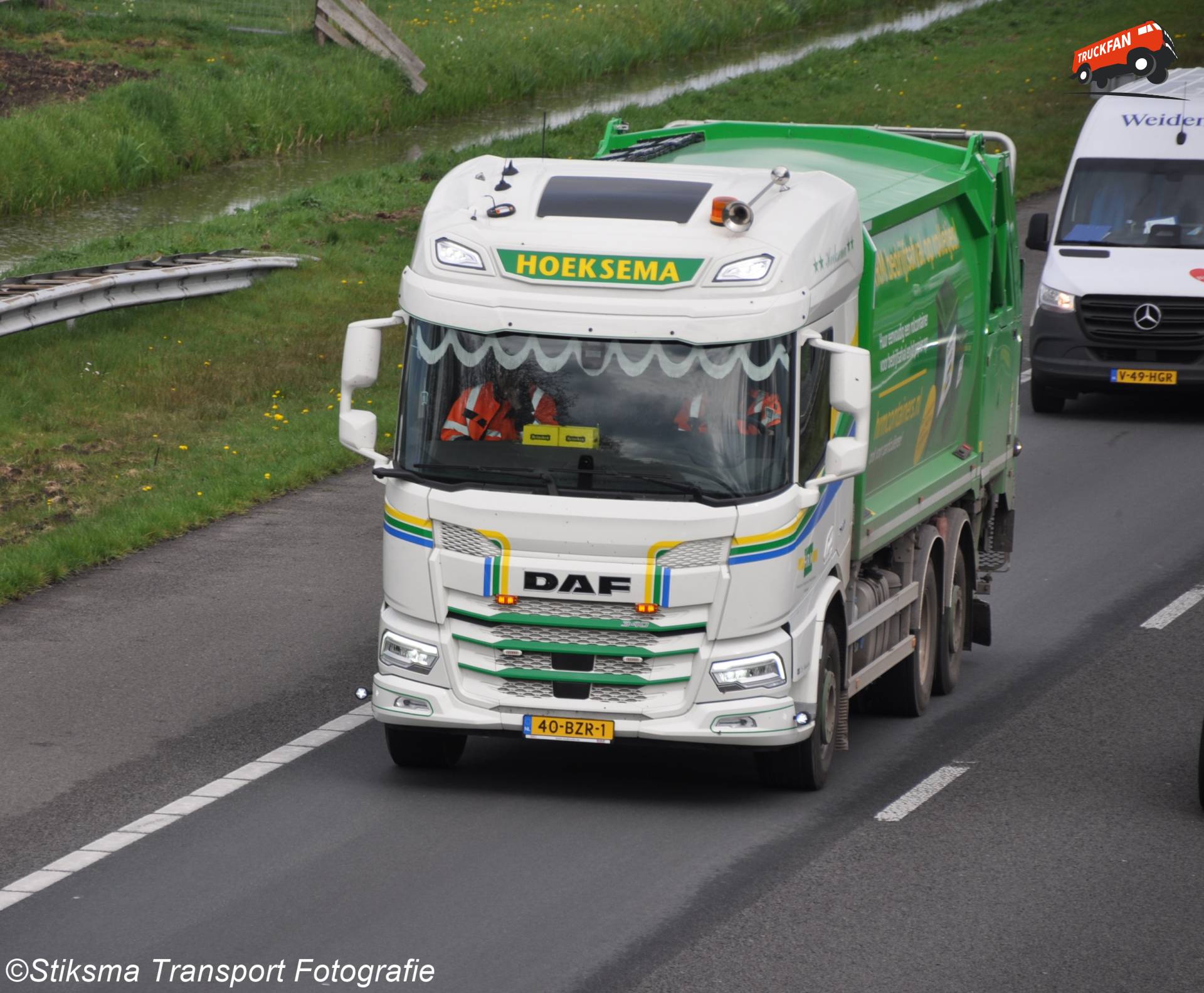 DAF XD vuilniswagen van Hoeksema Afvalverwerking