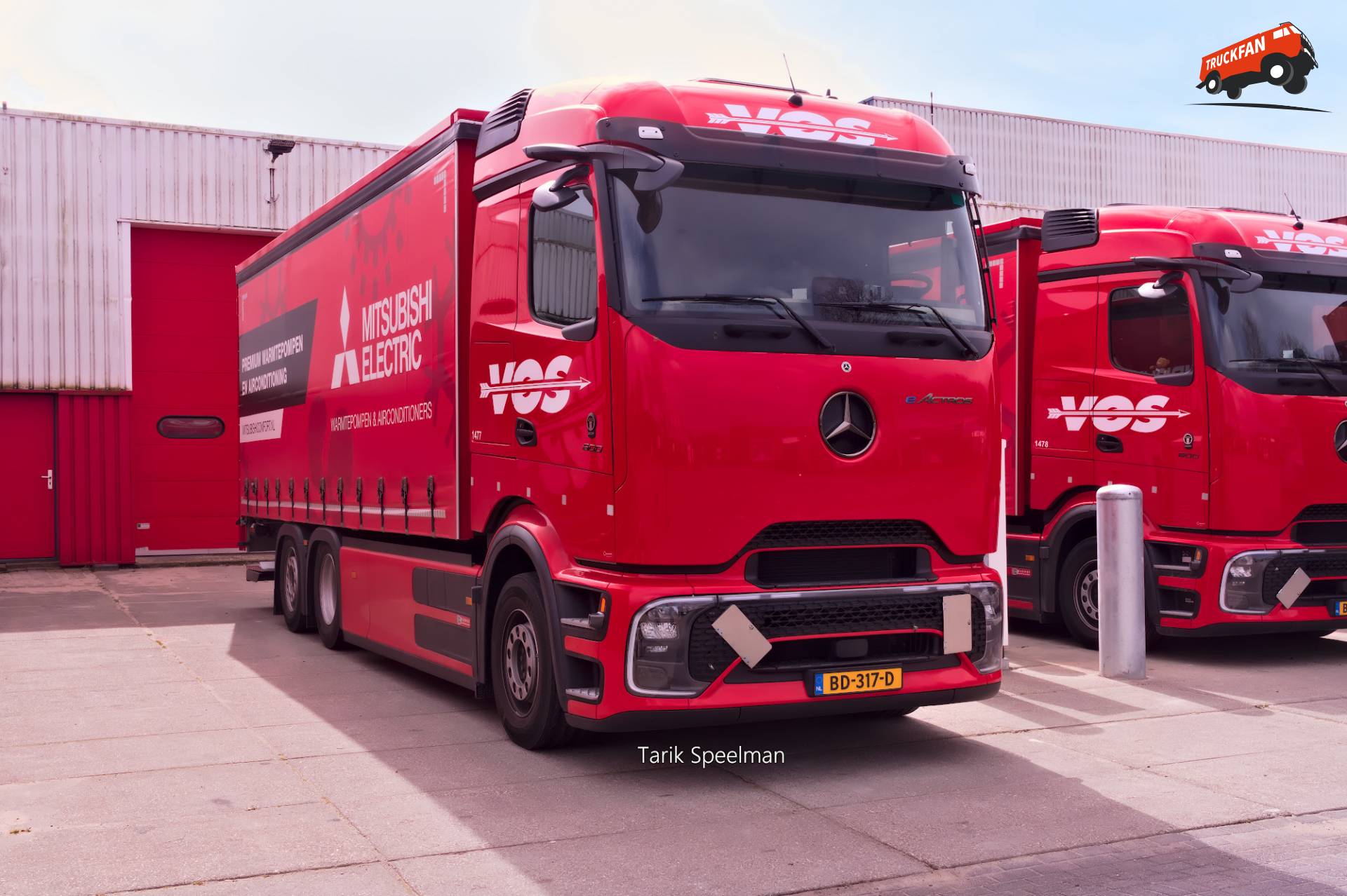 Mercedes-Benz eActros truck in Alblasserdam