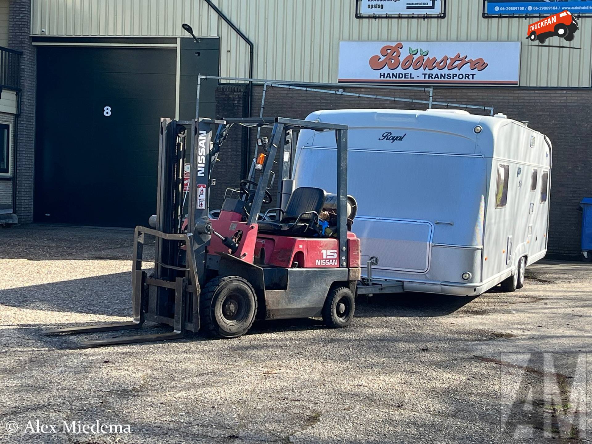 Met de heftruck op vakantie bij Boonstra in Jelsum
