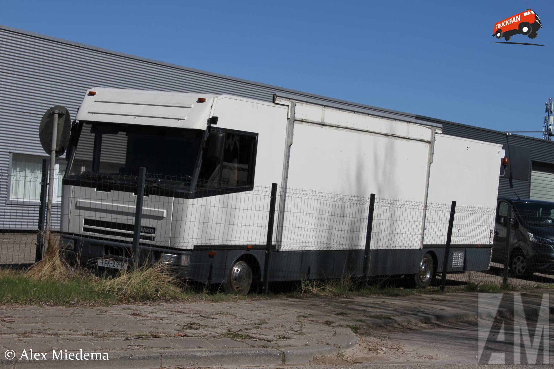 Hoogstaal sales trailer on agricultural license plate