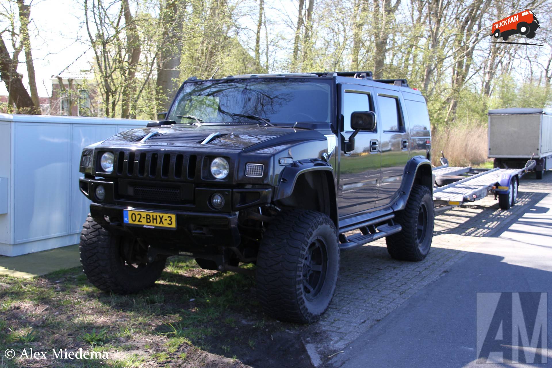 Hummer H2 on a truck license plate