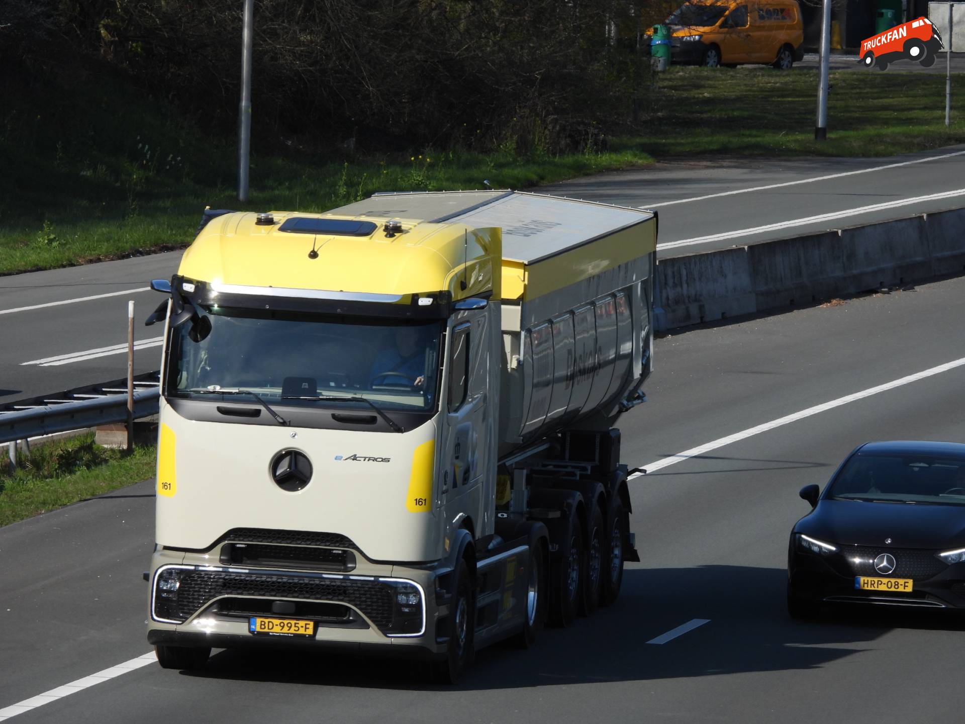 Mercedes-Benz eActros L 600 op A2 tussen Nieuwegein en IJsselstein