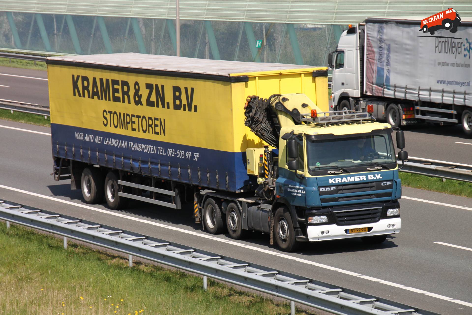 DAF CF85 vrachtwagen van Kramer Transport