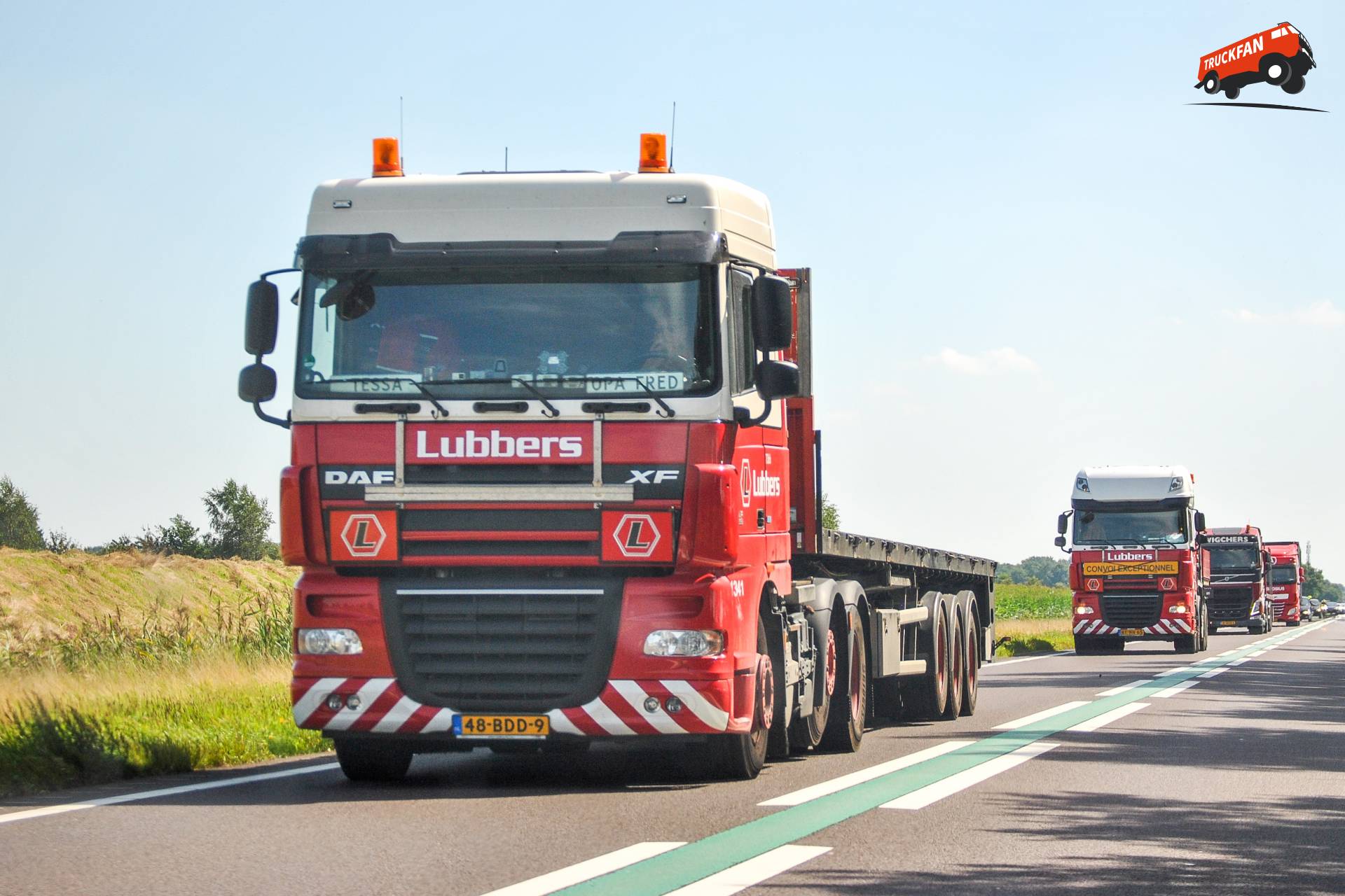 DAF XF105 Lubbers Logistics Schoonebeek