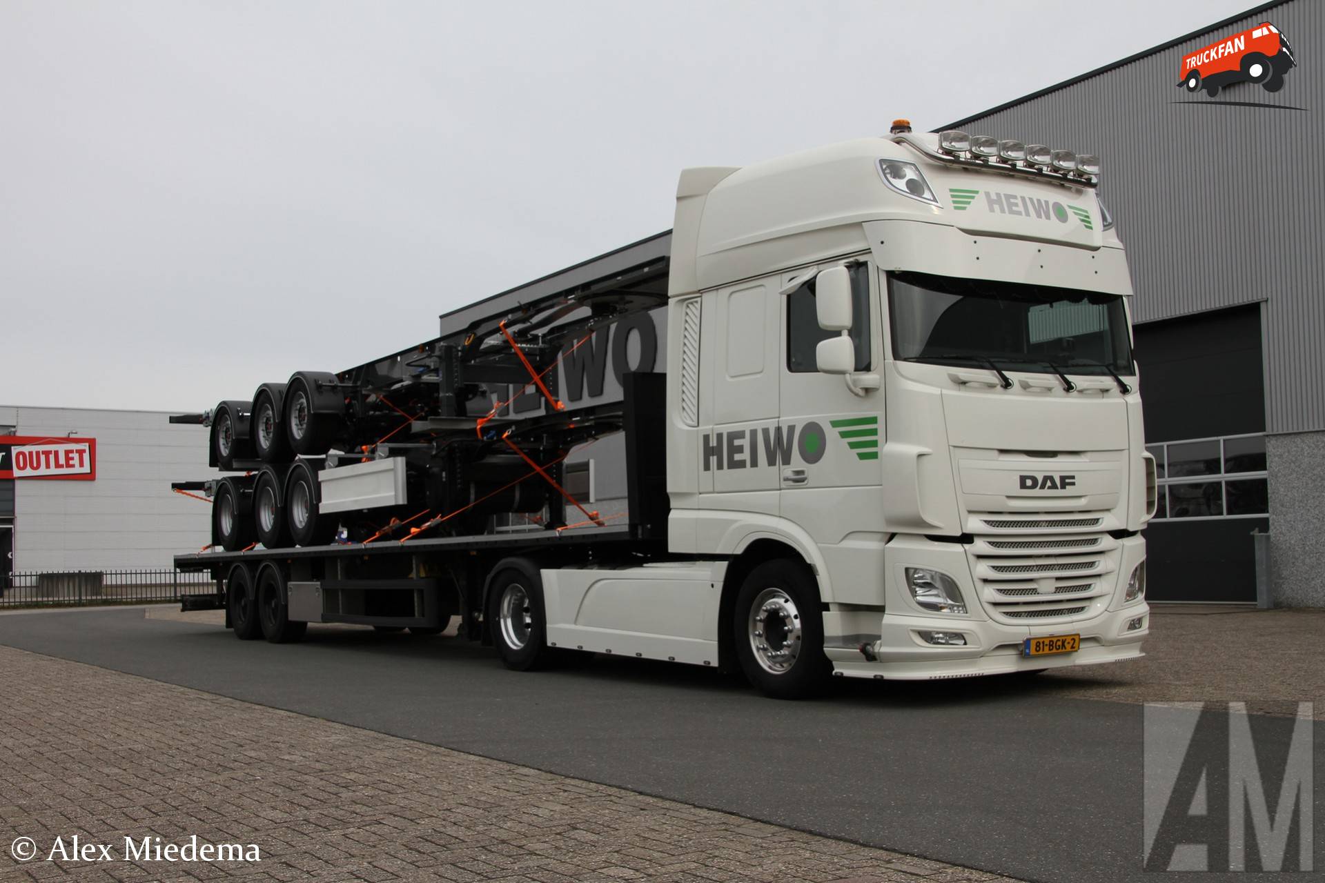 DAF XF truck at Heiwo Wolvega