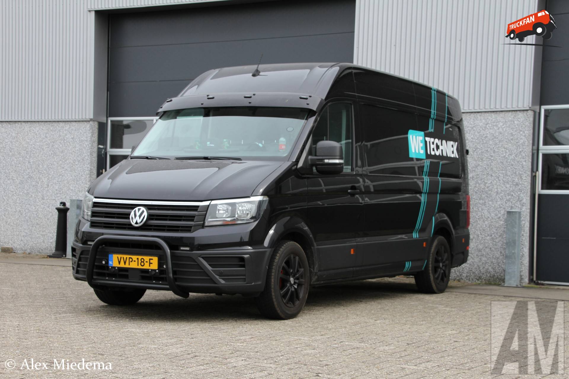 VW Crafter met pushbar eigendom van WE Techniek