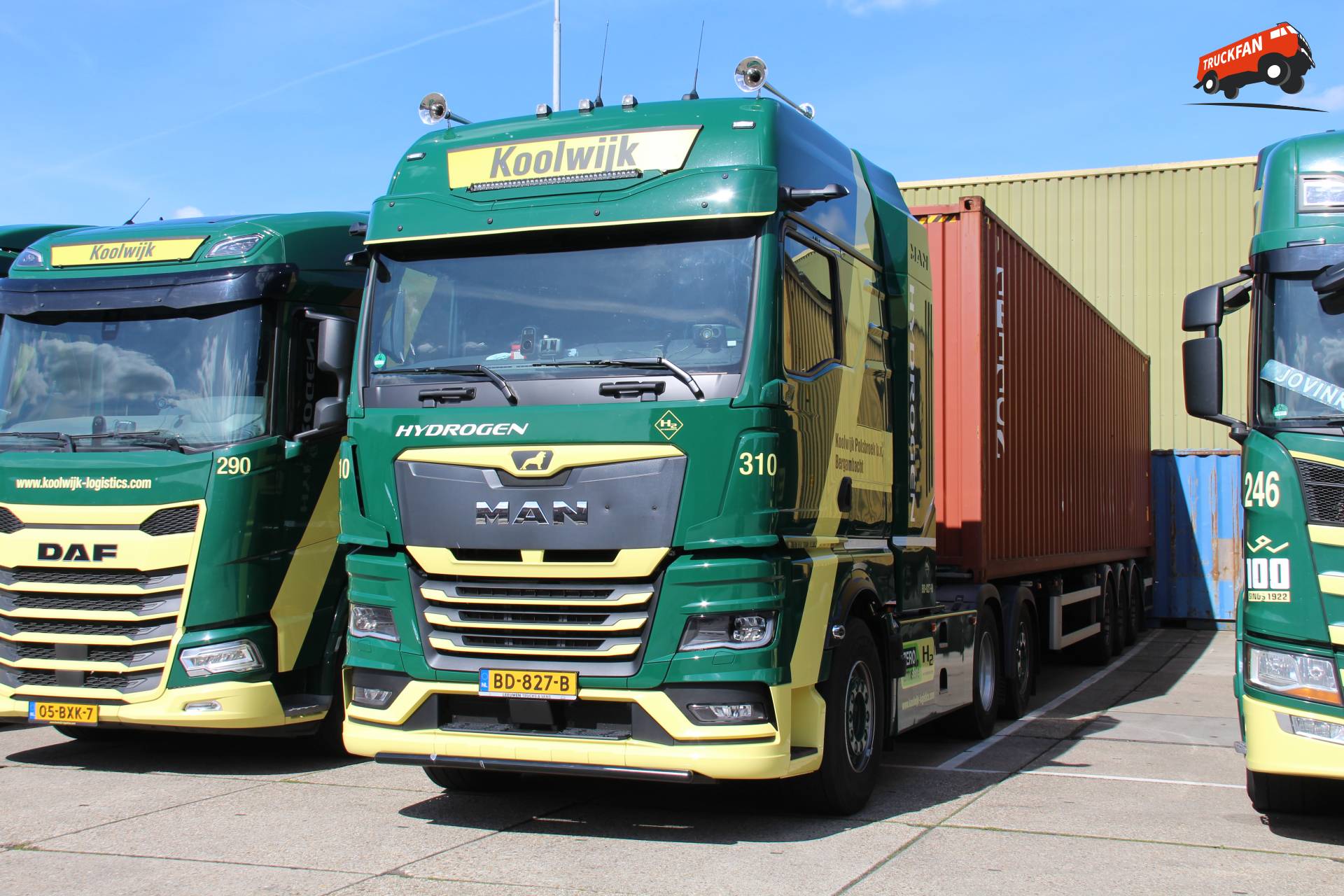 Koolwijk transport waterstoftruck nr 310