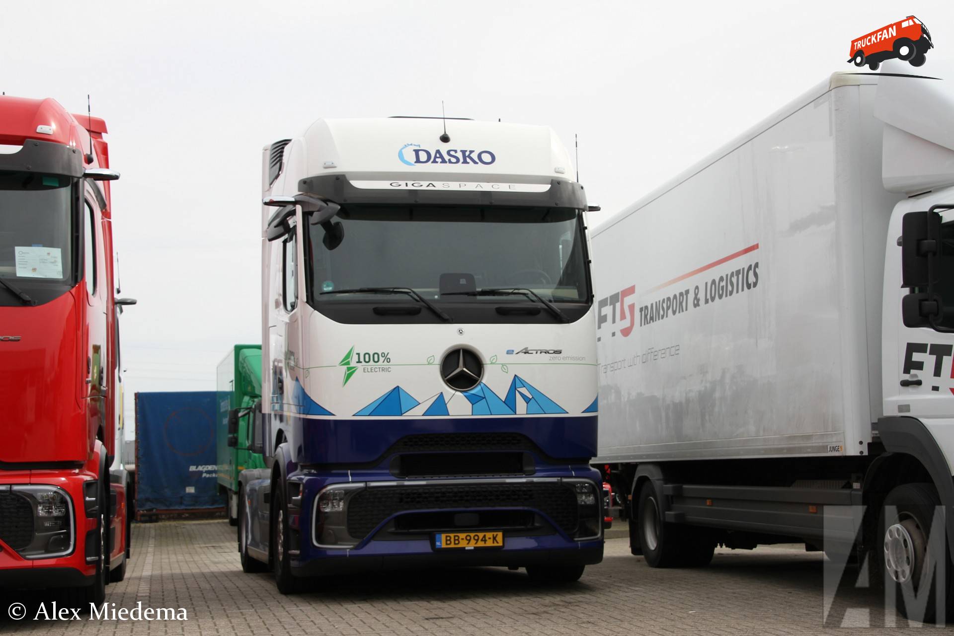 Mercedes-Benz eActros 600 vrachtwagen van Dasko Koel- en Vriestransporten
