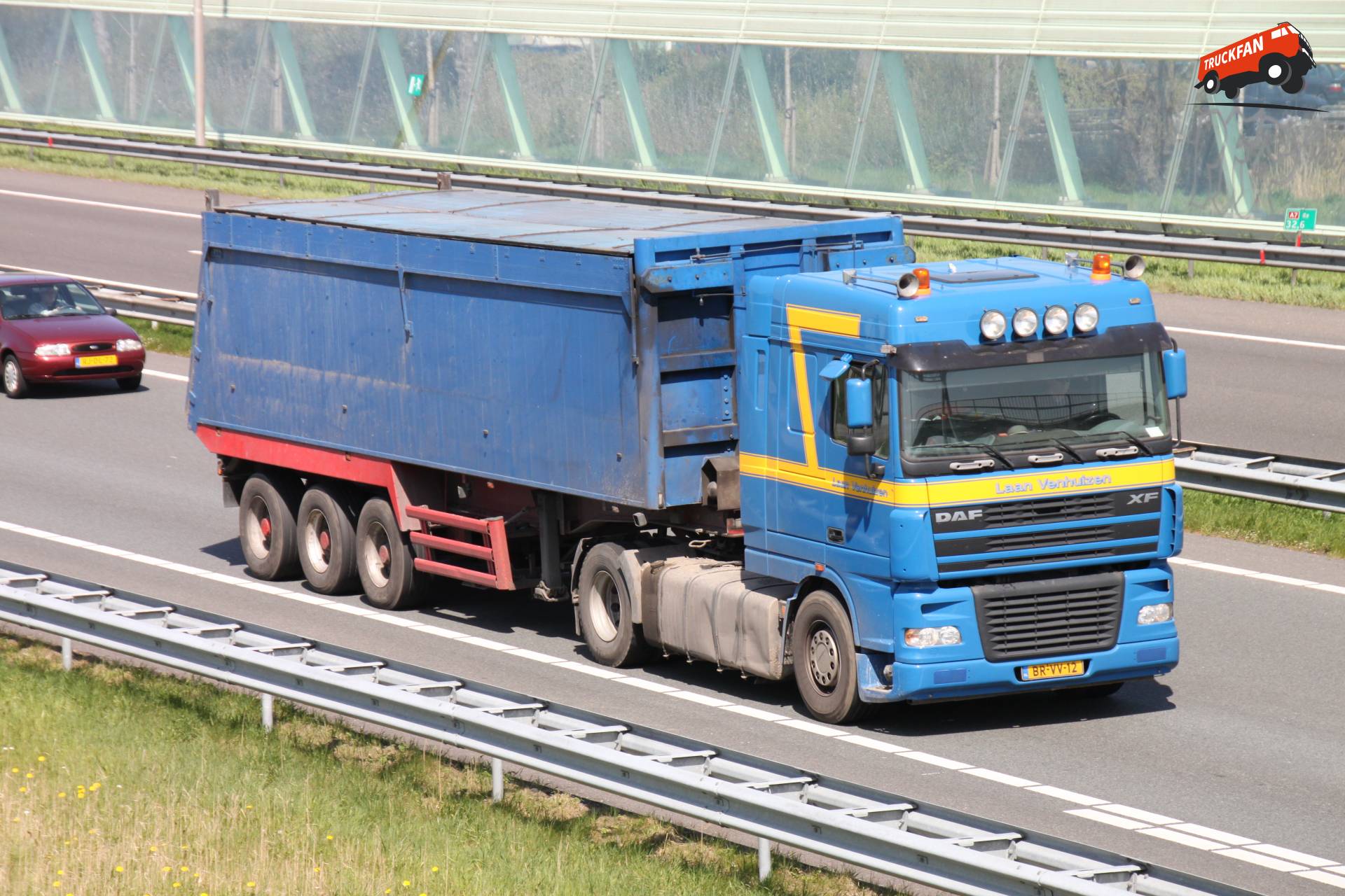DAF XF95 truck van Loonbedrijf Laan