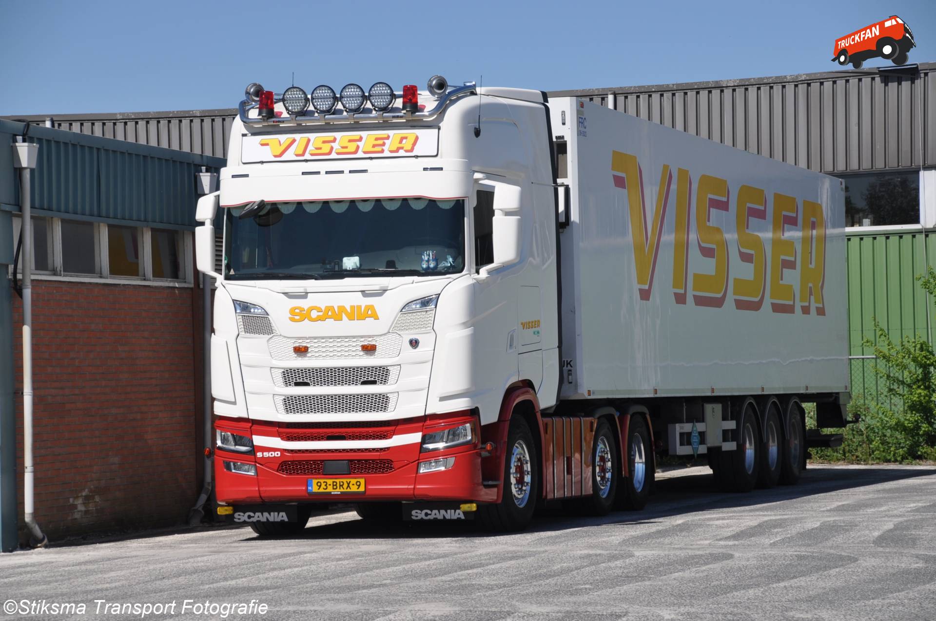 Scania S500 vrachtwagen van Visser Transport