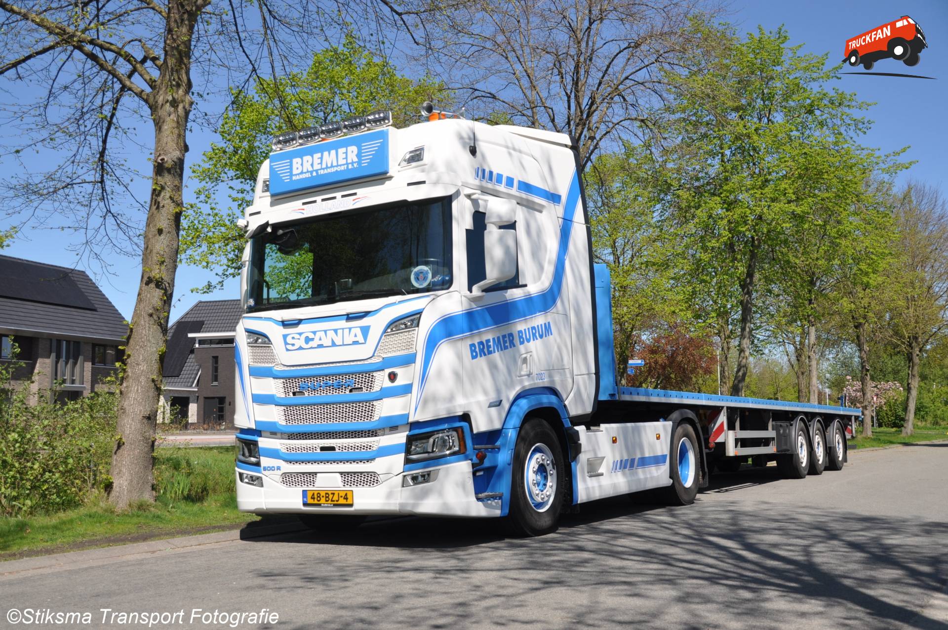 Scania R500 vrachtwagen van Bremer Transport