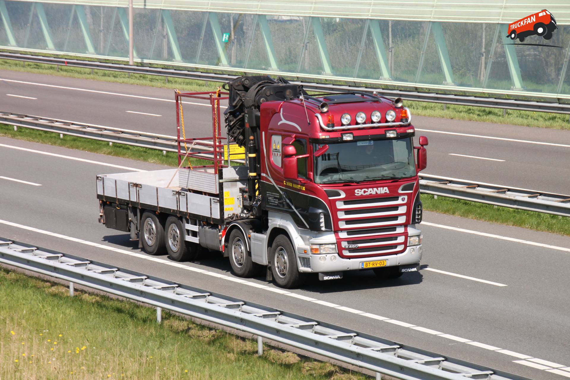 Scania R480 vrachtwagen van C van Harten