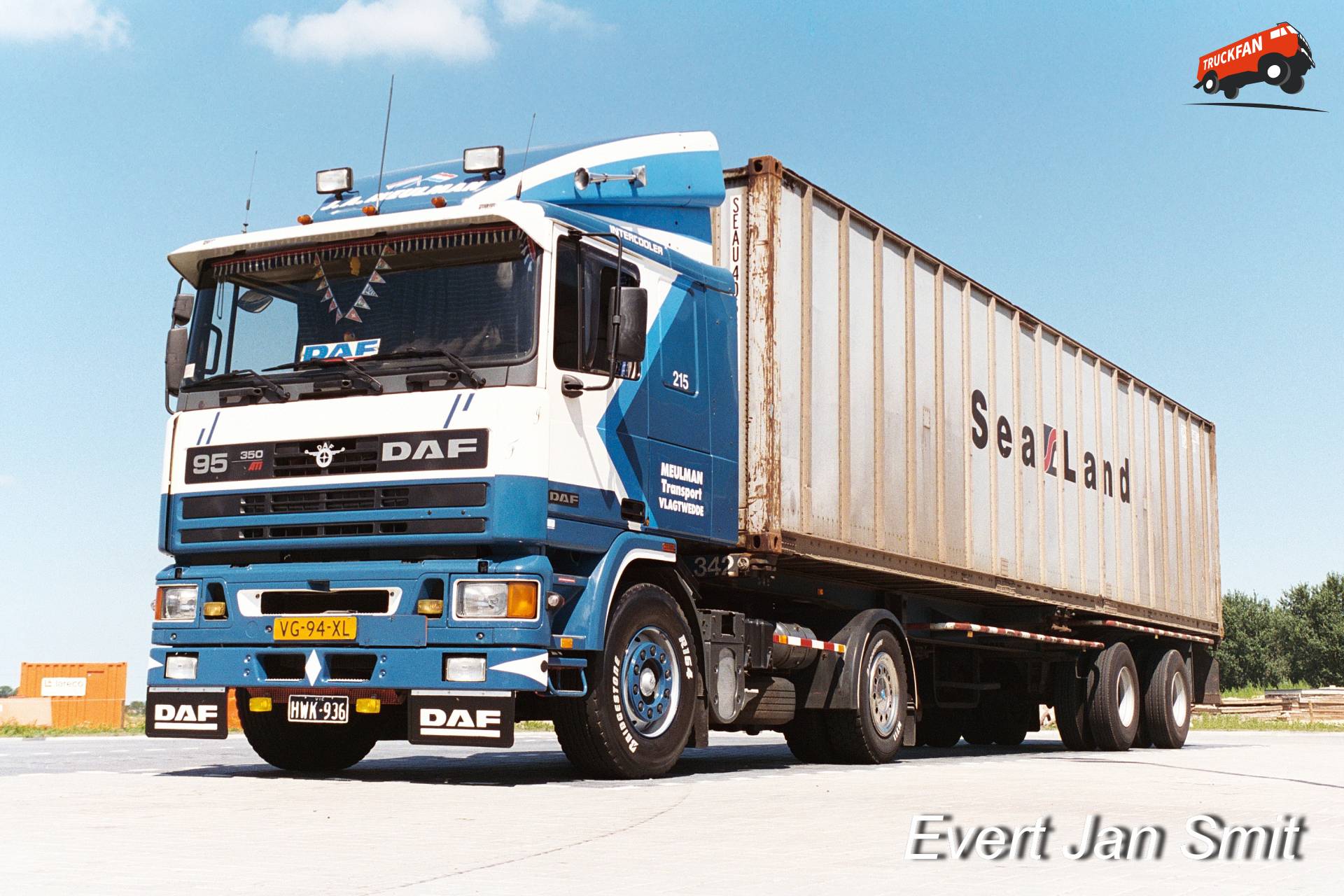 DAF 95 VG-94-XL op nieuwe terminal in Veendam