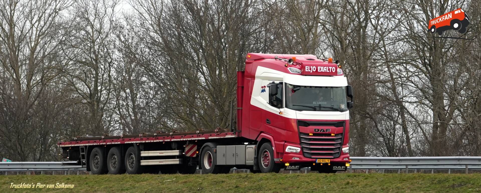 DAF XG truck met open laadbak