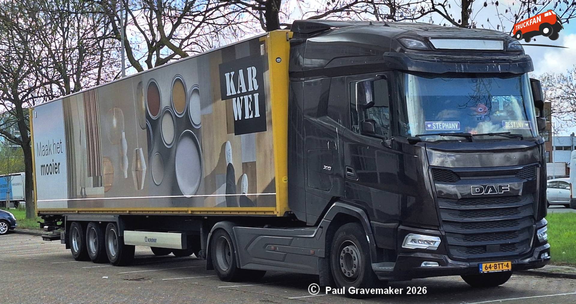 DAF XG 480 FT met Krone gesloten oplegger
