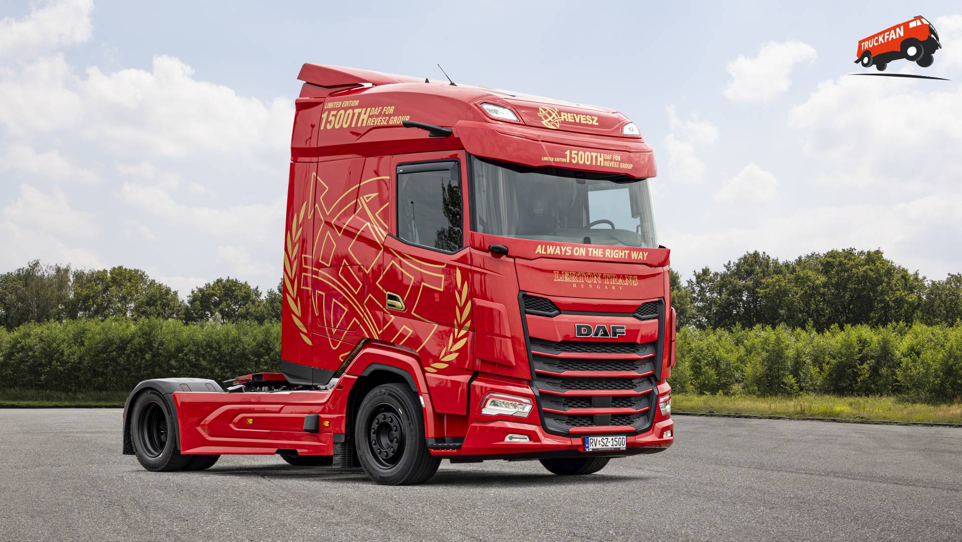 De 1.500e DAF-truck van Révész Group