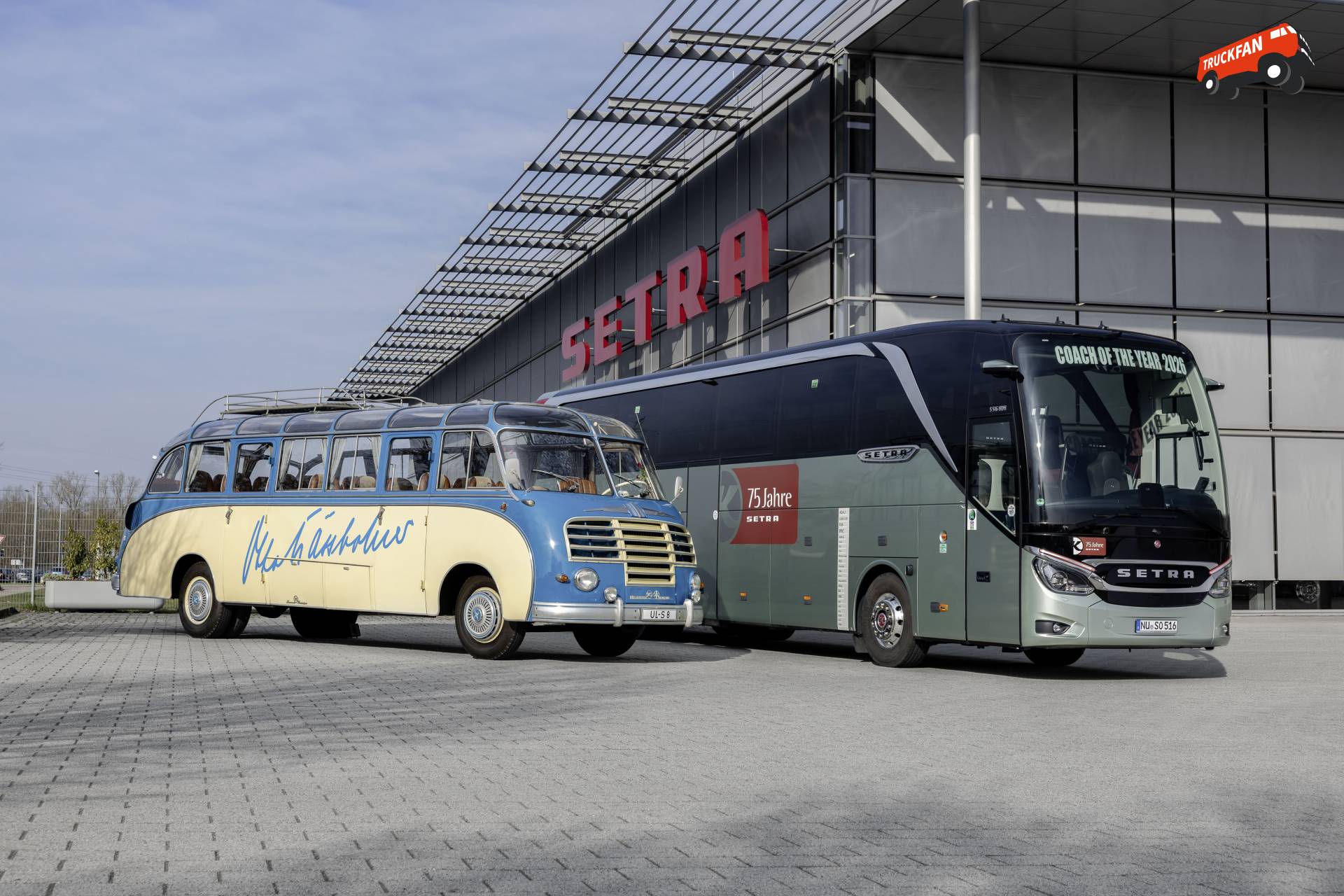 Setra S 8 en S516HDH: 75 jaar Setra