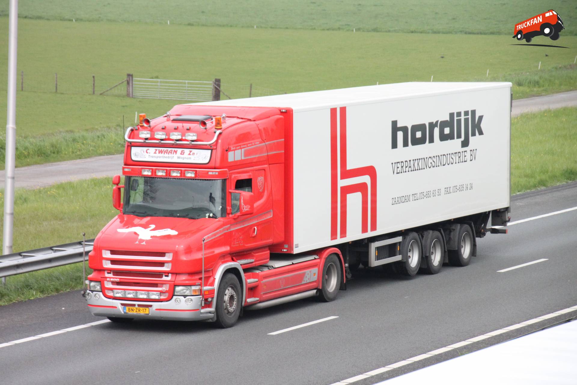 Scania R500 vrachtwagen van C Zwaan