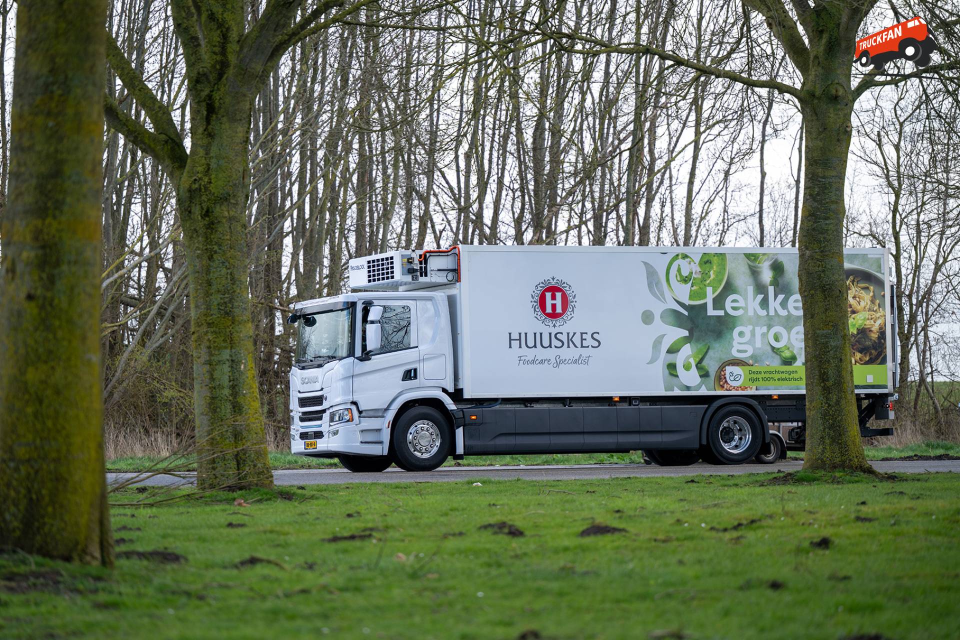 Scania 23P elektrische bakwagen geleverd aan Huuskes