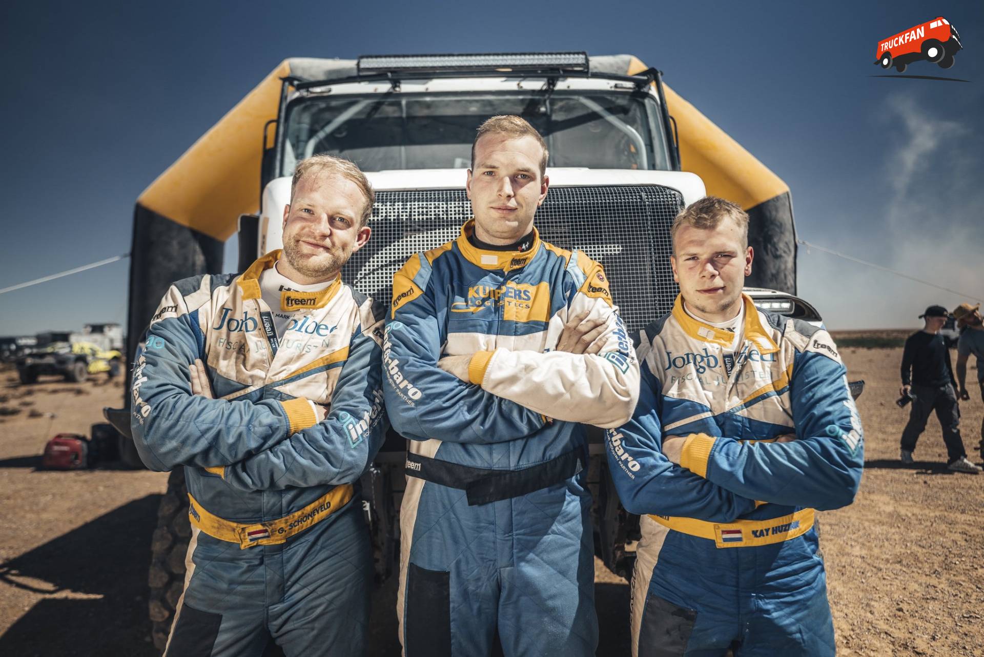 Kay Huzink, navigator Mark Salomons en monteur Corné Blok winnaars MDC 2026