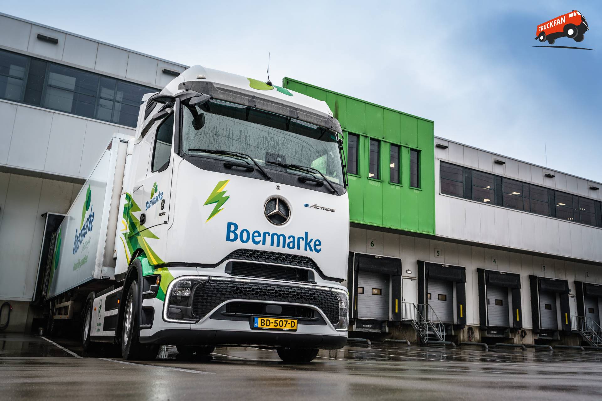 Boermarke's Mercedes-Benz eActros 600 elektrische trekkers