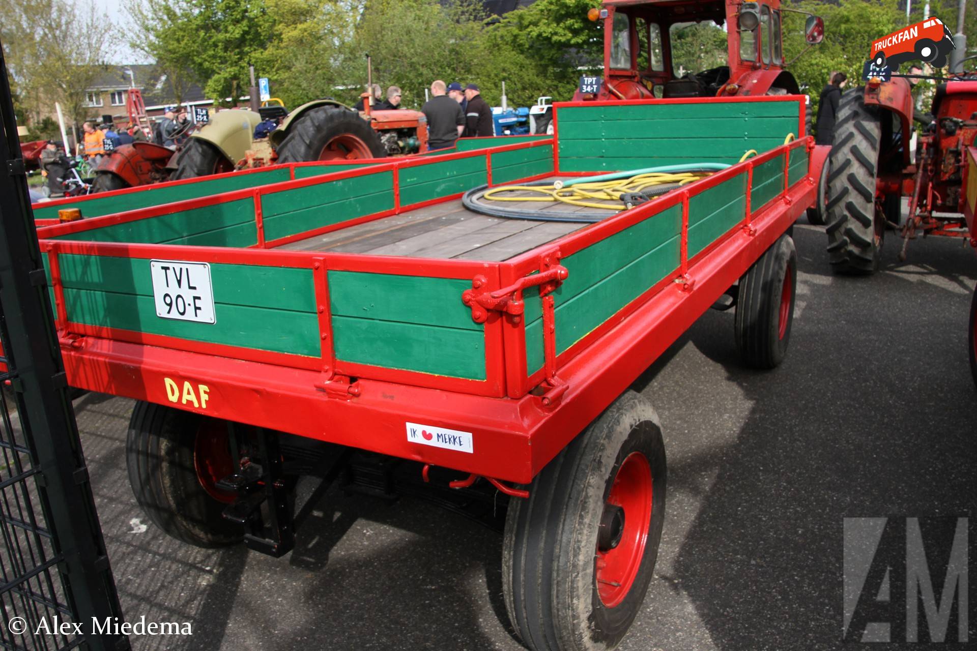 DAF trailer at Oldtimer Day Minnertsga
