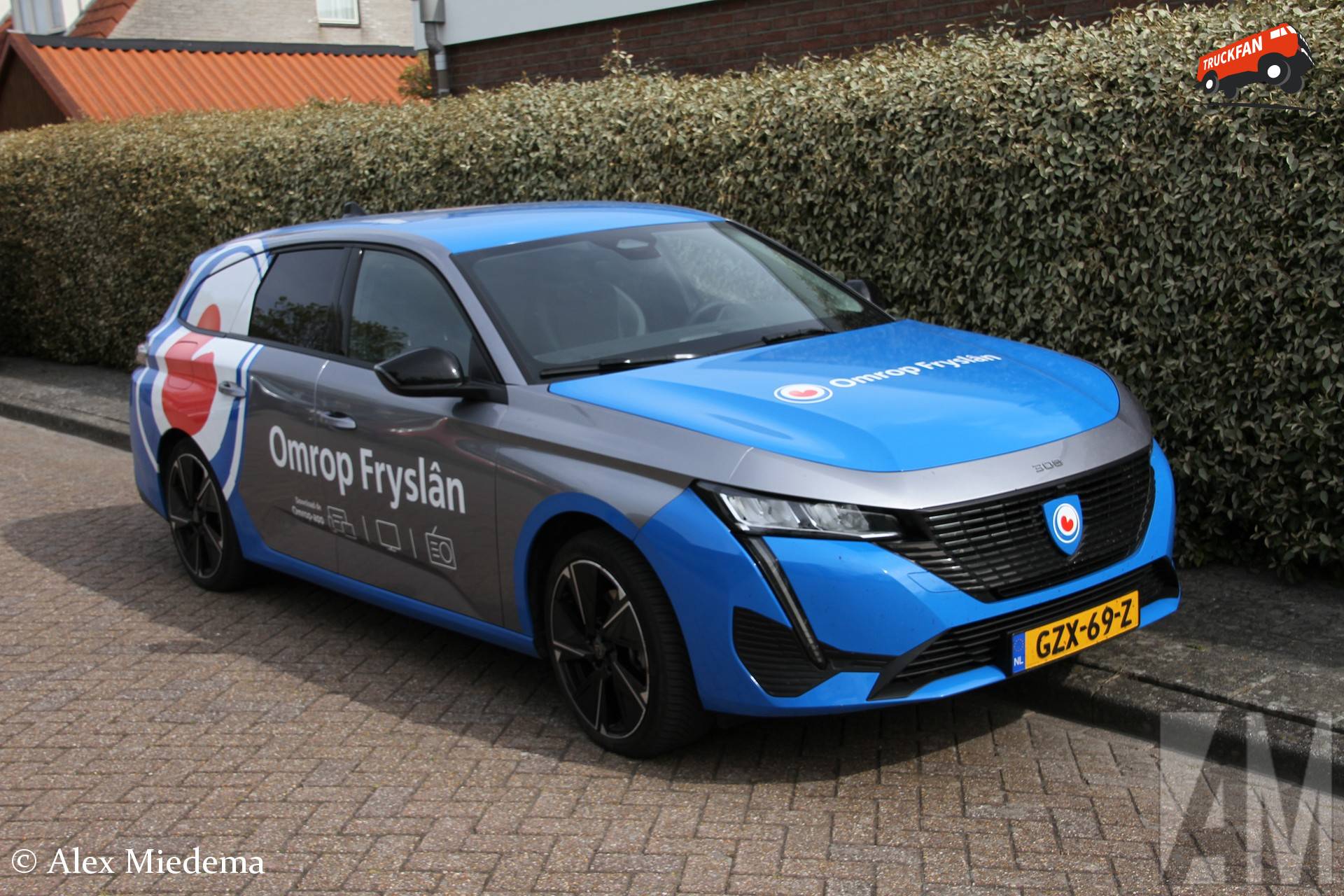 Elektrische Peugeot 308 van Omrop Fryslân
