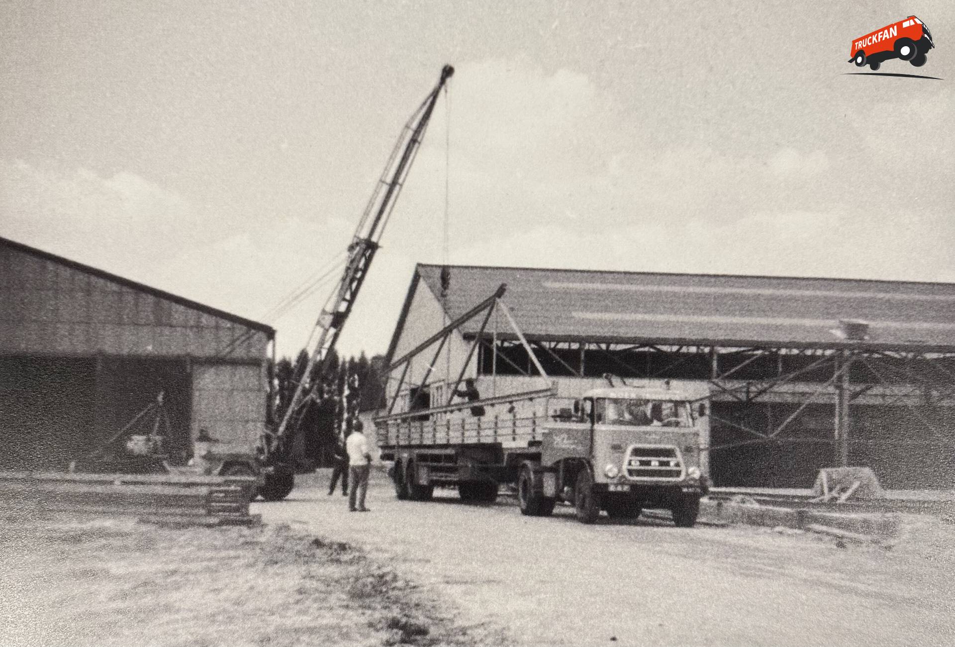 Oude DAF vrachtwagen van Jan Kees Boer Transport