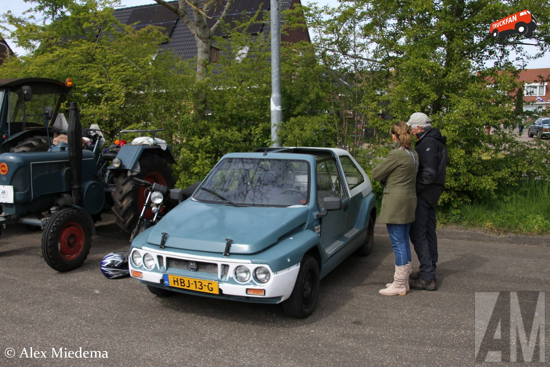Leuk om te zien hoe mijn Mega Club door 'het publiek' werd bewonderd op Oldtimerdei Minnertsga