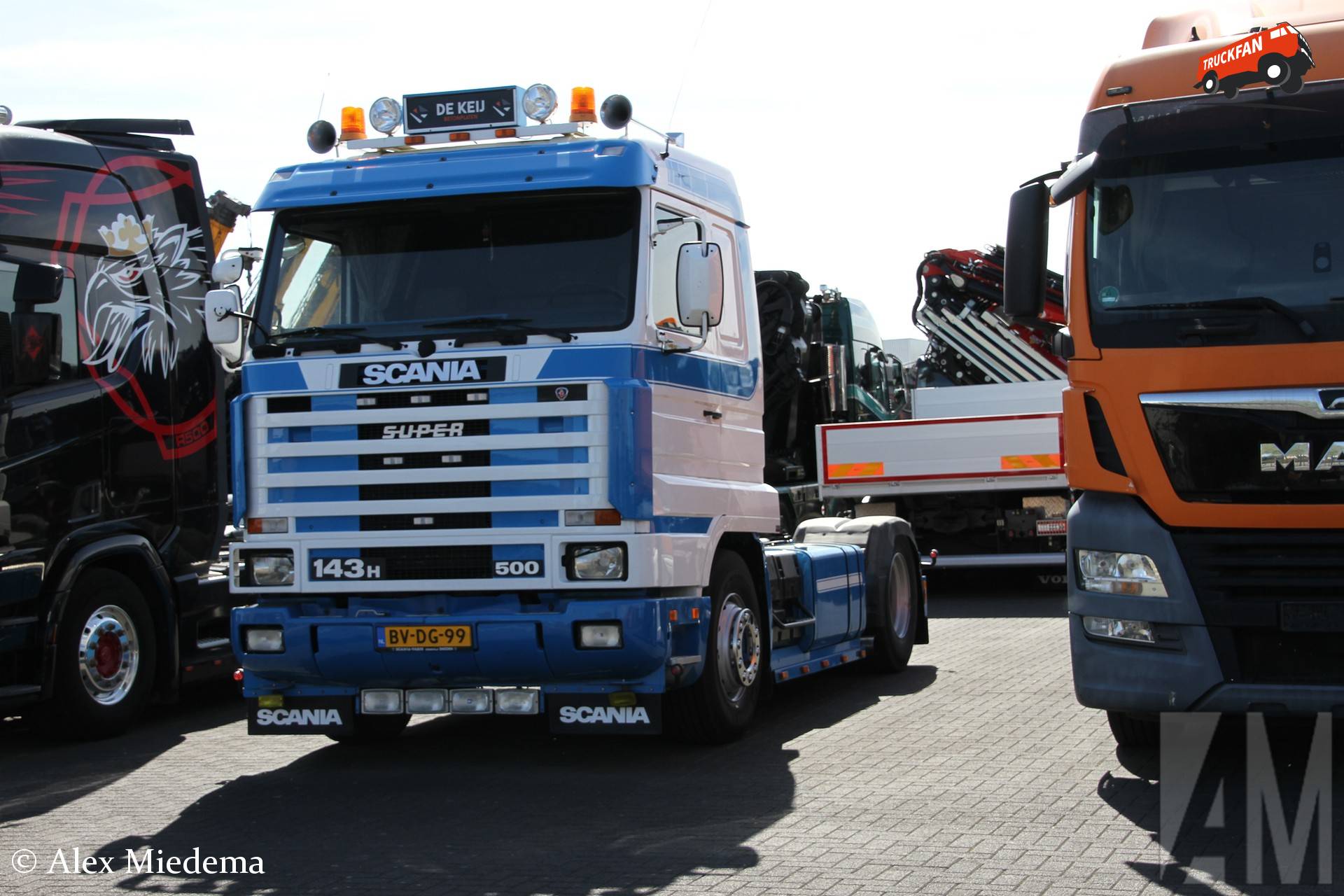 De Keij's Scania 143 Streamline met kenteken BV-DG-99