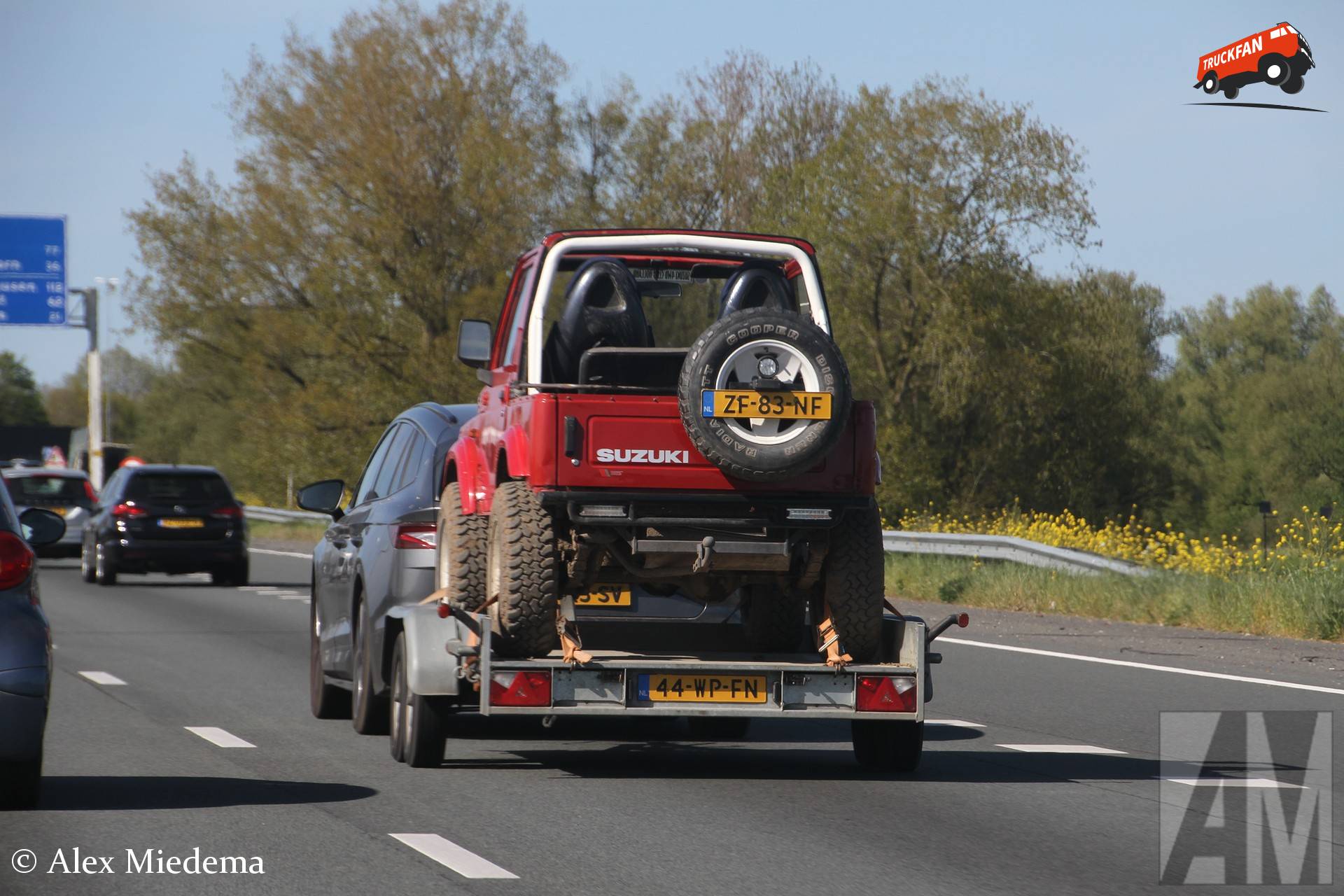 Anssems AMT 1500-340X170 trailer with Suzuki Samurai