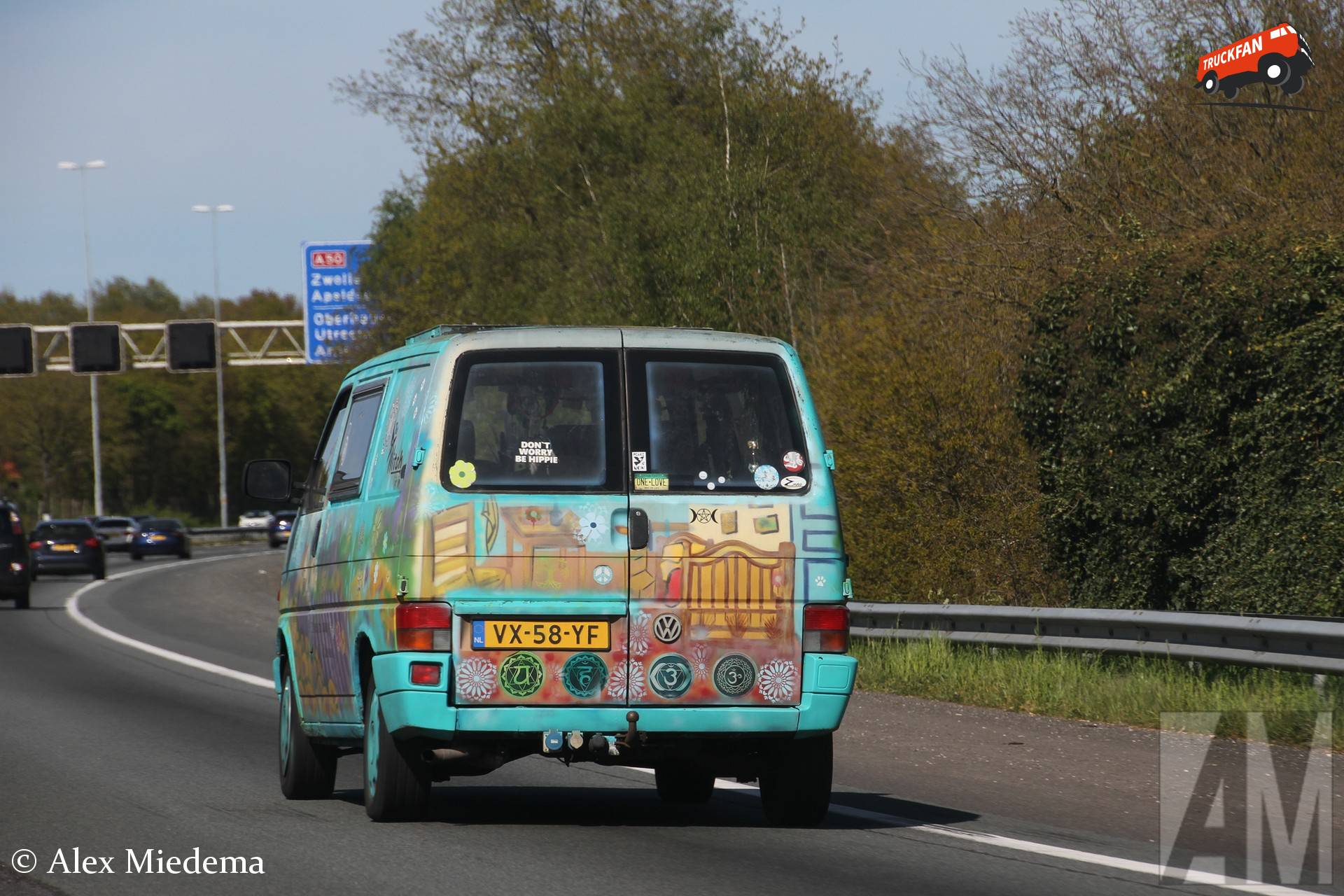 Volkswagen Transporter T4 op A50 tussen Arnhem en Zwolle