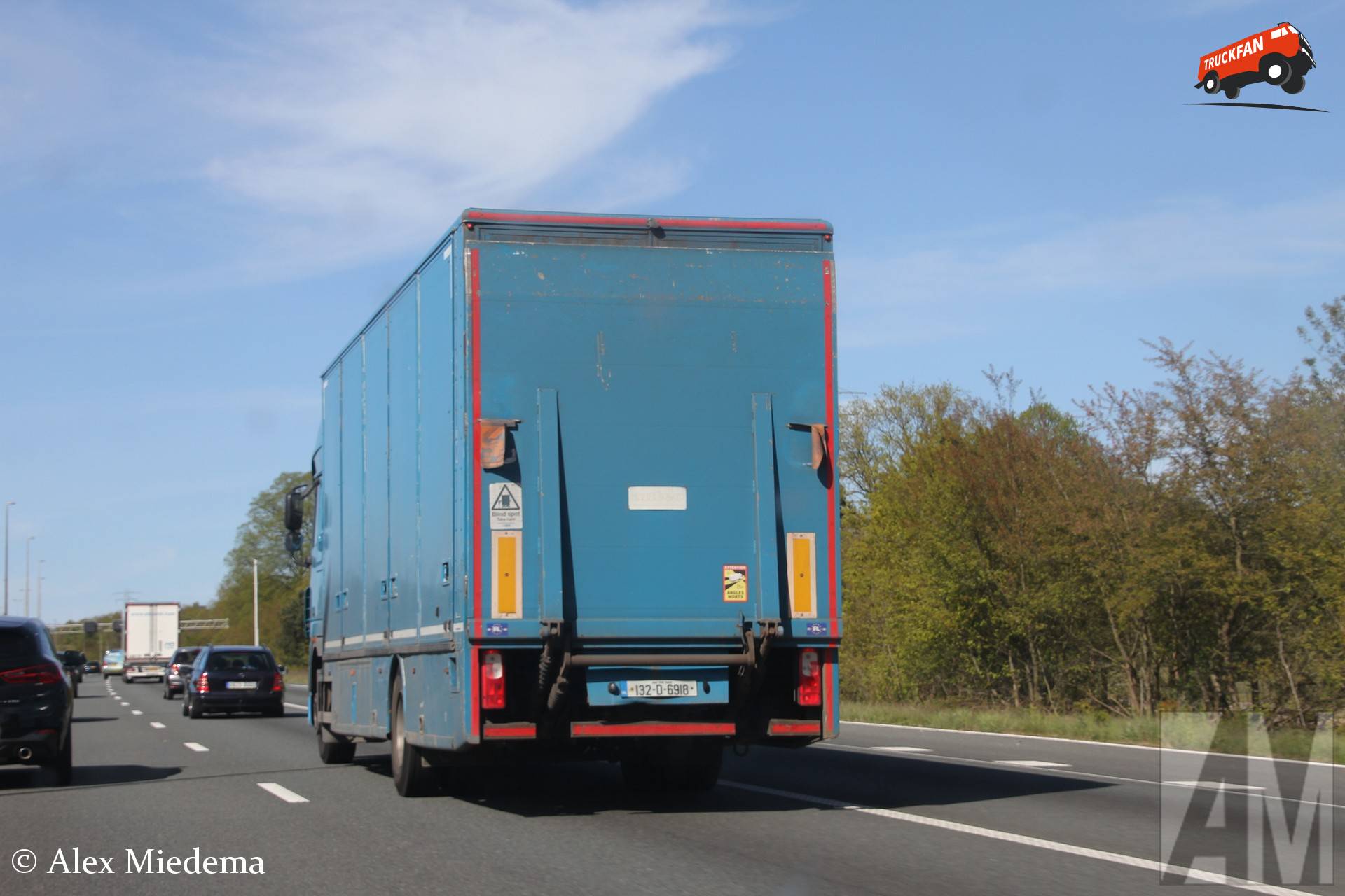 Ierse verhuiswagen op de A50
