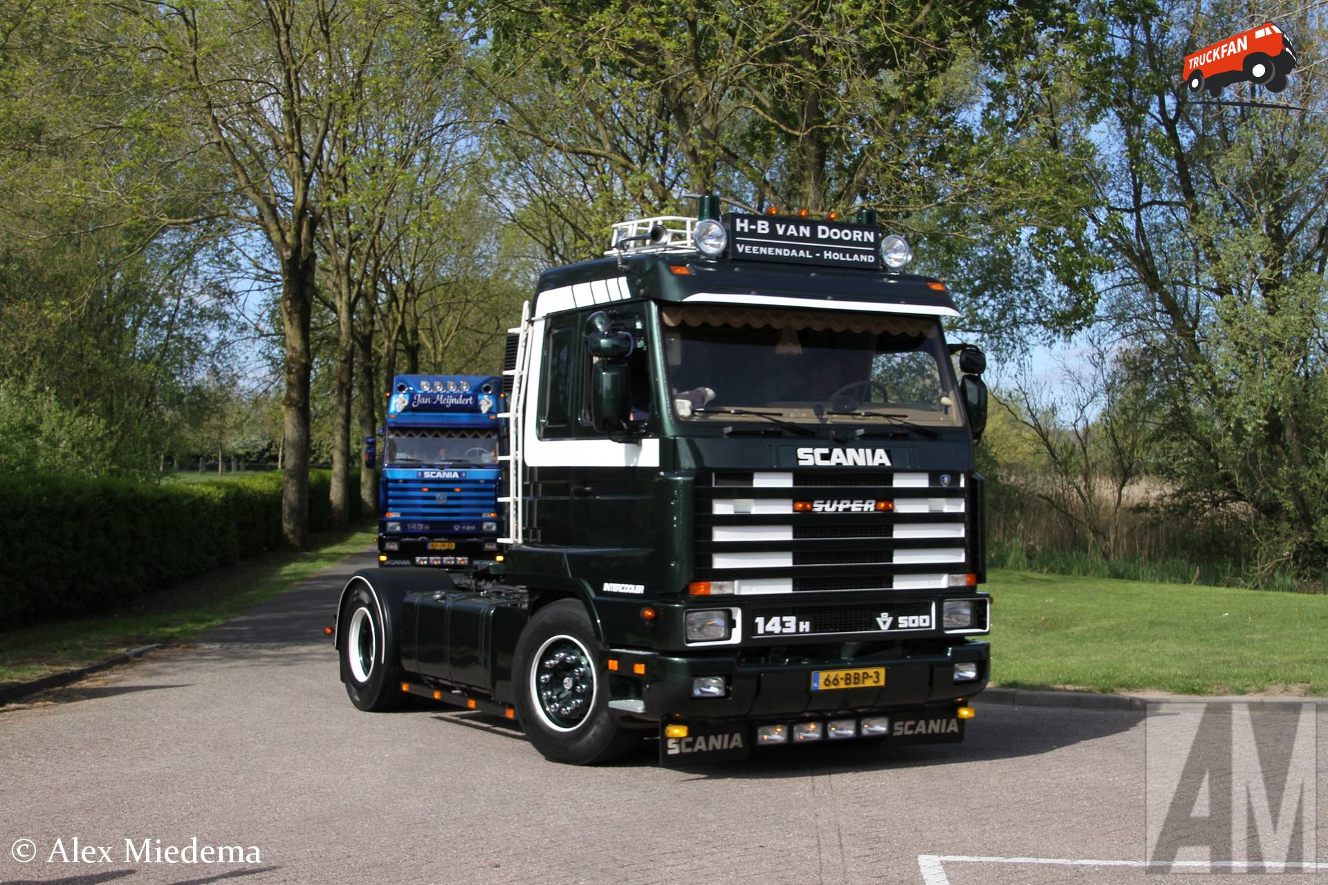Scania 143H500 Streamline truck in Druten