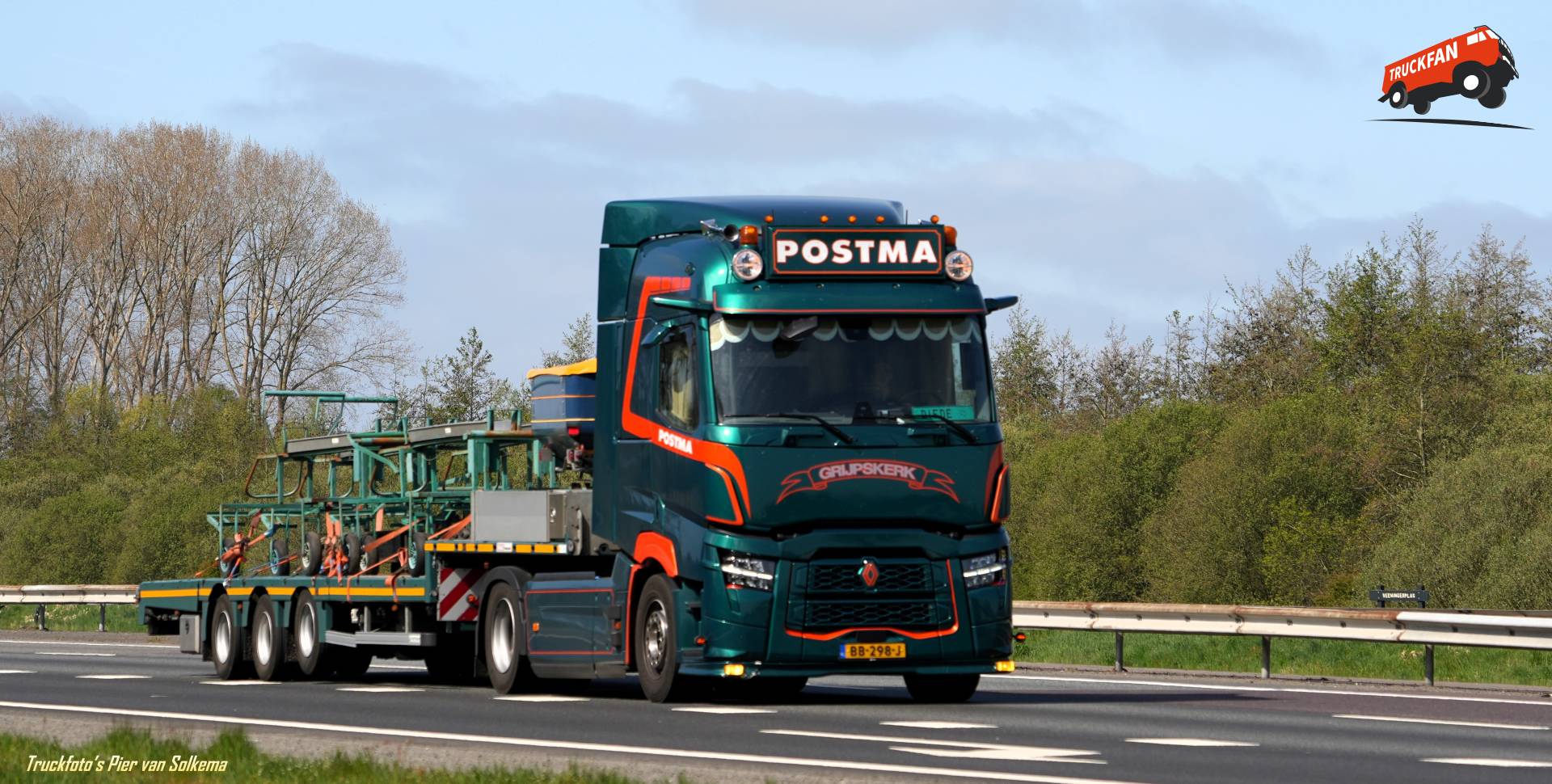 Renault T Bedrijf Postma Open Laadbak