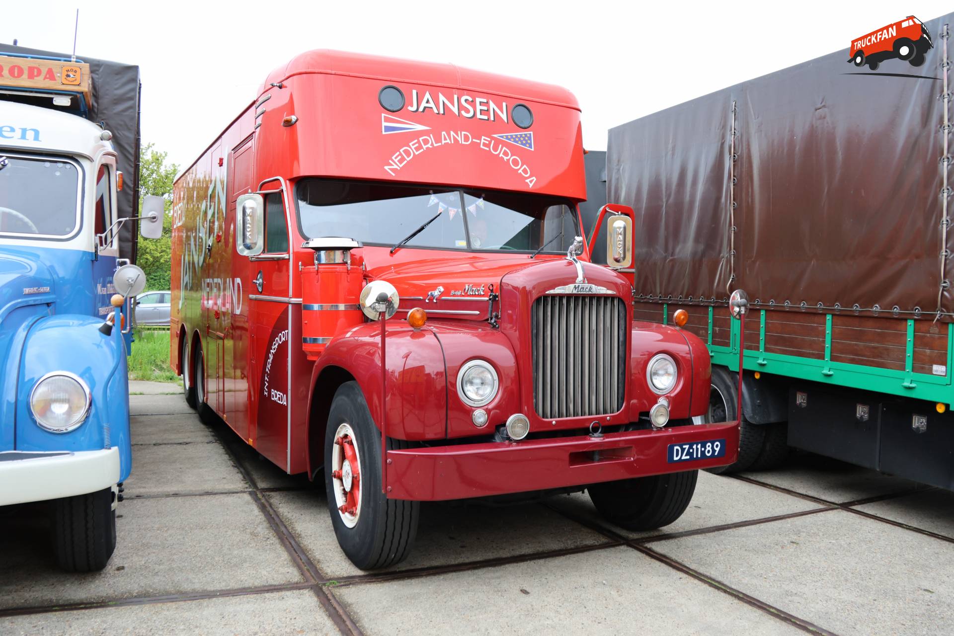 Mack B vrachtwagen bij HAV N-H rit