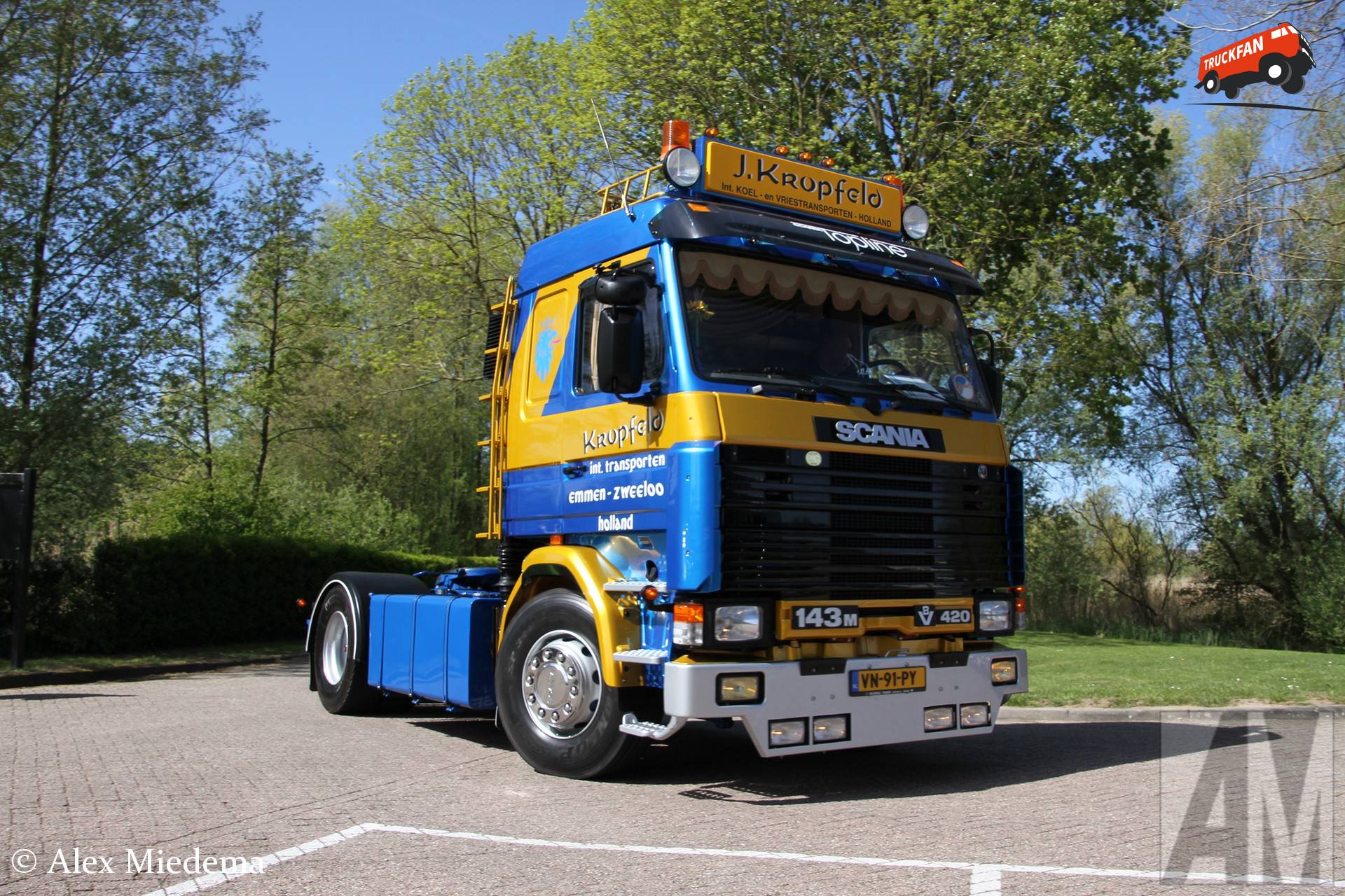 Kropfeld Transport Emmen Scania vrachtwagen 1991